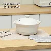 Vista 4 de Leetaltree - Juego de 4 manteles individuales beige, antideslizantes, resistentes al calor, para mesa de comedor, lavables, duraderos, de PVC