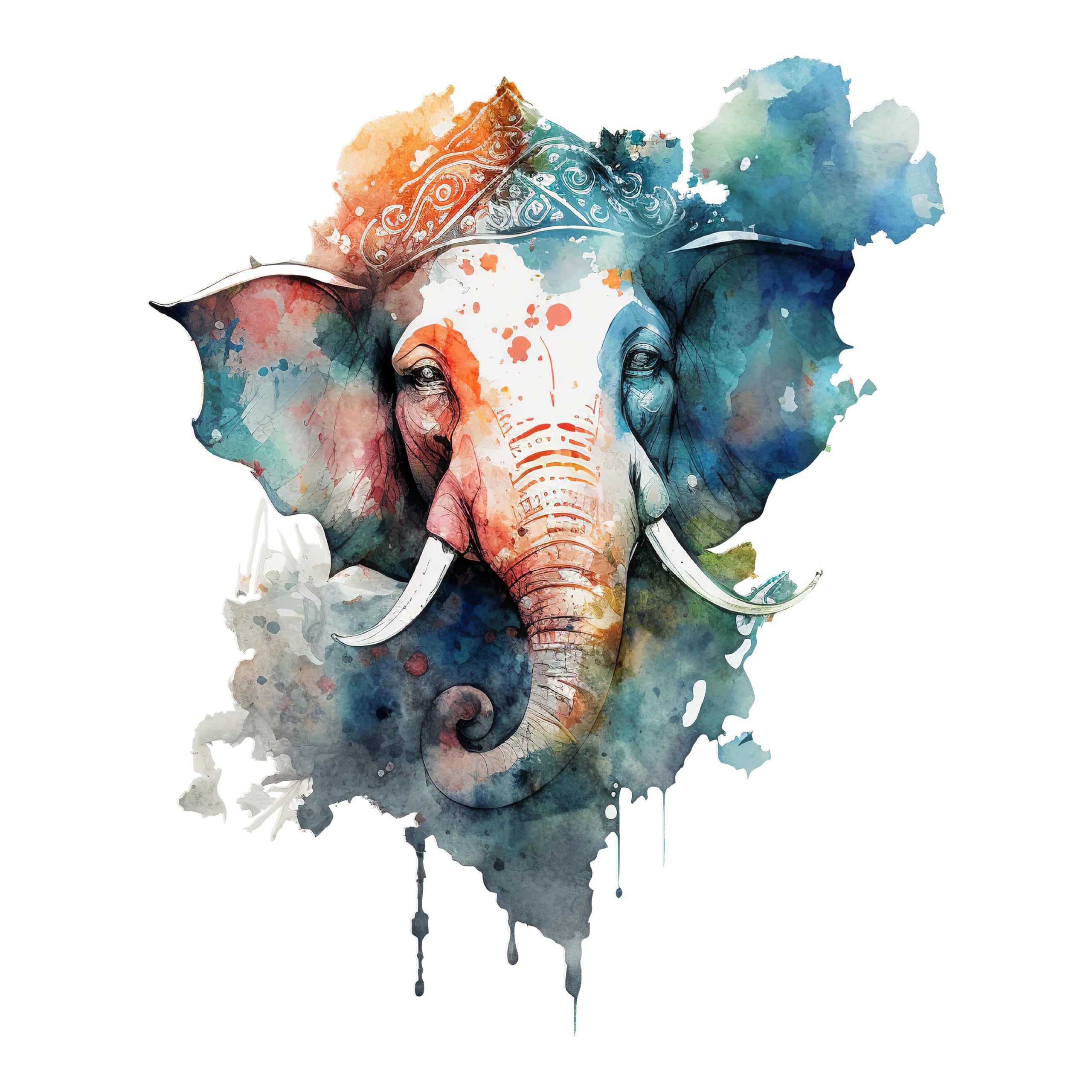 CreativeEdge PVC Vinyl Wall Sticker 3D Elephant Design Multicolor (61 cm x 49 cm) (B0CYT1Z6TG) Amazon Price History, Amazon Price Tracker