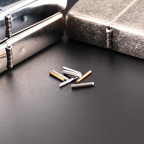 Miniatura 4 de 7 pines de bisagra de metal y 1 kit de reparación de encendedor sacador para Zippo reemplazo desmontar tapa bisagra pin