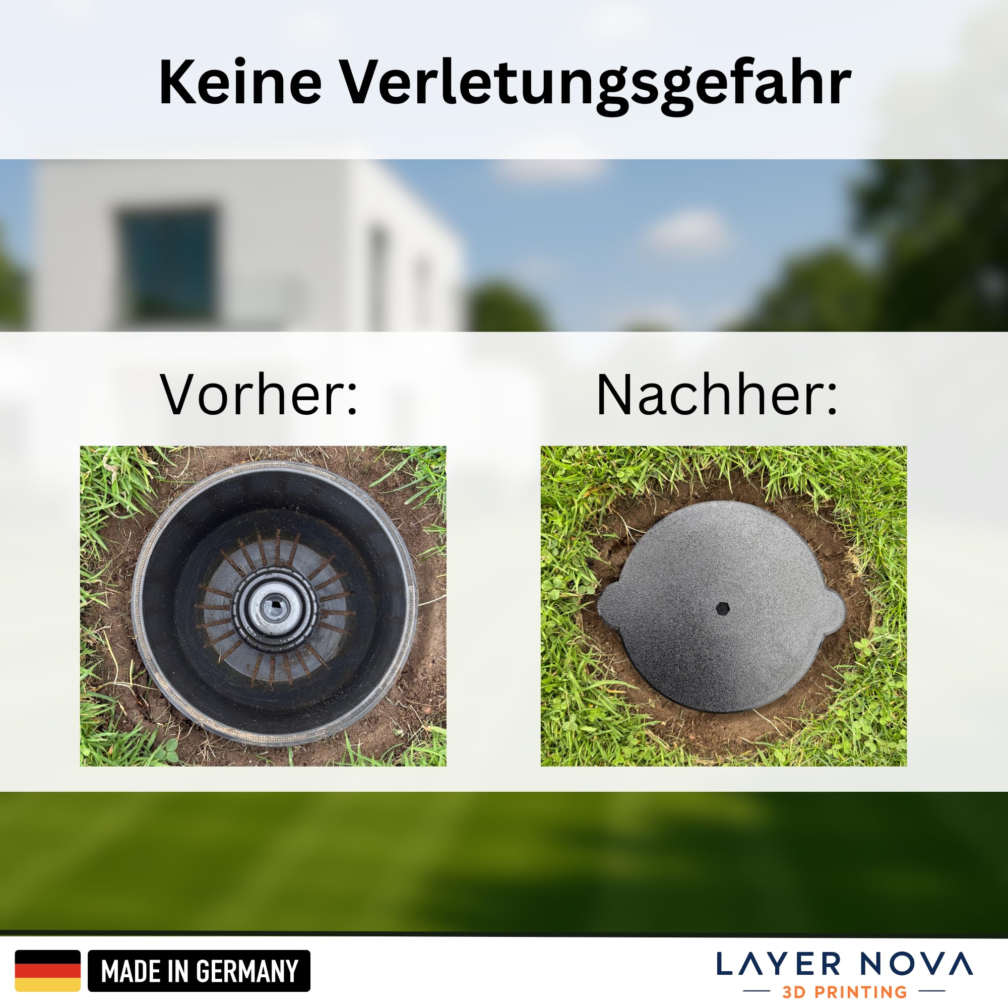 Generisch Winterabdeckung/Abdeckung passend für Gardena Viereck-Versenkregner OS140