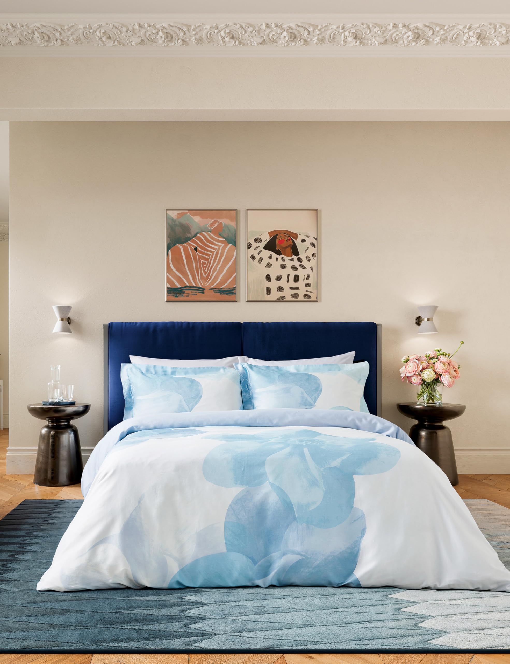 Housse Magnolia pour Photo K/S Bleu aux Finitions Couture Haut de Gamme