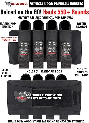 Miniatura 6 de Maddog Empire Mini GS - Marcador completo para pistola de paintball con tanque HPA 483000, Empire Halo Too Loader, máscara térmica HK Army HSTL,