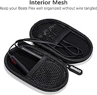 Vista 7 de Ginsco Mini-Portable Case for Beats Flex Wireless Earbuds with Built-in Microphone Earphones, for Apple EarPods Headphones Wired Ear Buds/Samsung