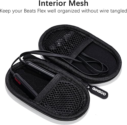 Miniatura 2 de Ginsco Estuche portátil para auriculares inalámbricos Beats Flex, para auriculares inalámbricos Sony WI-C100Apple EarPodsauriculares con cable,