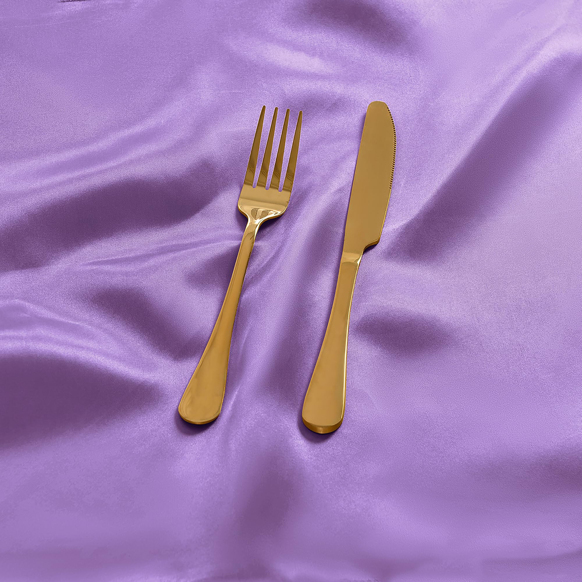 Tovaglioli di raso, lavanda, 43,2 x 43,2 cm, 50 pezzi | Tovaglioli da tavola quadrati, morbidi e setosi, lavabili, per ristorante, matrimoni, cene, feste