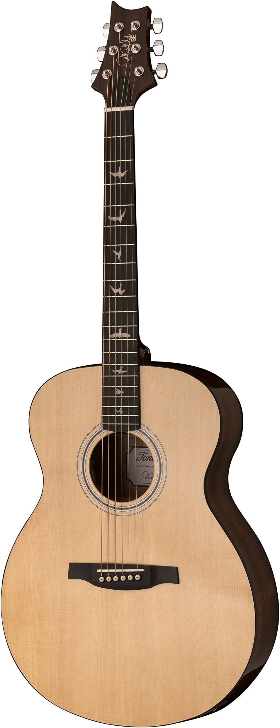 PRS Paul Reed Smith SE Tonare TX20E Full Size Grand Acoustic/Electric Guitar with Hard-Shell Case