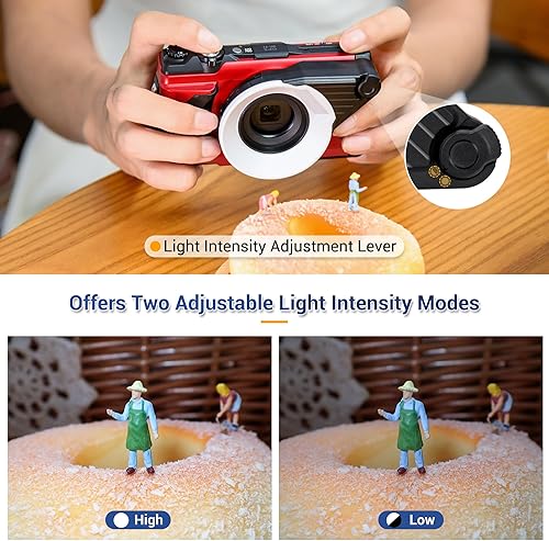 Miniatura 10 de Anillo guía de luz para Olympus TG-7 TG-6 TG-5 TG-4 TG-3 TG-2 TG-1, reemplaza la guía de luz Olympus LG-1, luz de anillo guía macro para Olympus