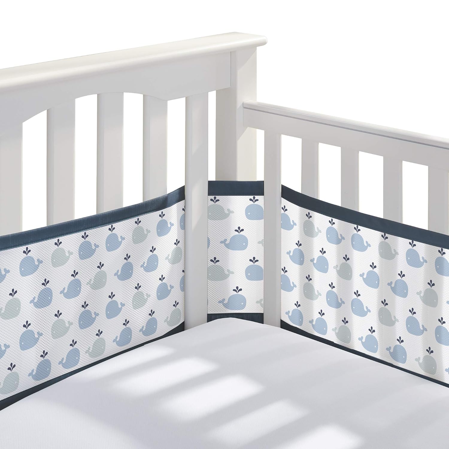 BreathableBaby Breathable Mesh Liner for FullSize Cribs, Classic 3mm Mesh, Little