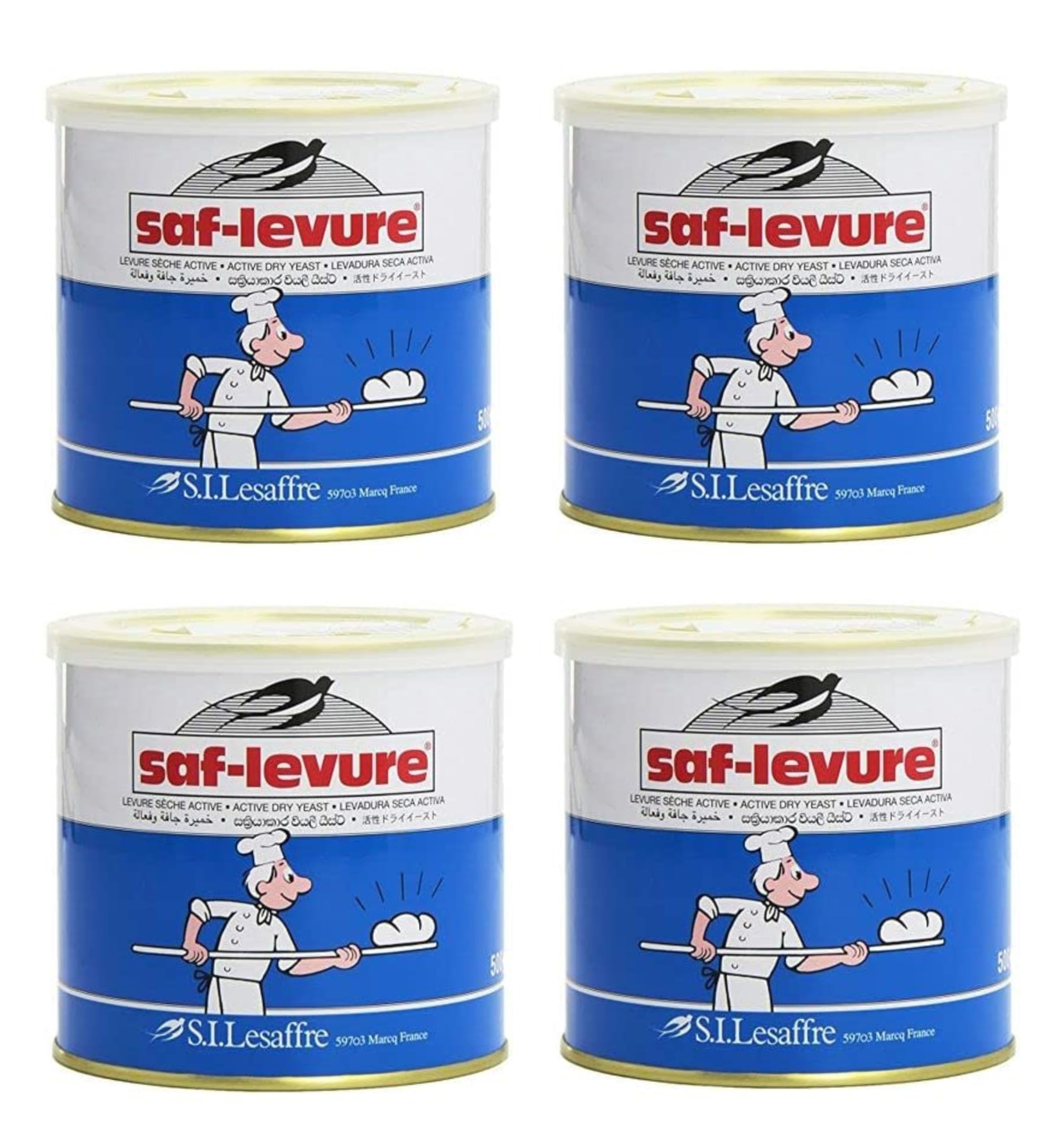 Dcl Saf Levure Active Dried Yeast 500g (Pack of 4)