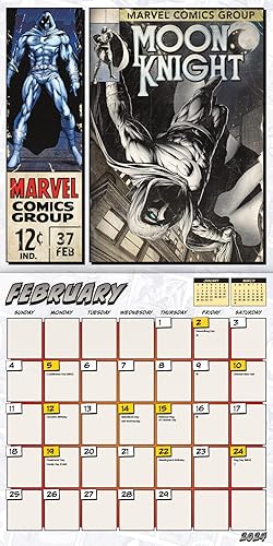 Miniatura 4 de 2024 Marvel Comics Wall Calendar & Magnetic Frame