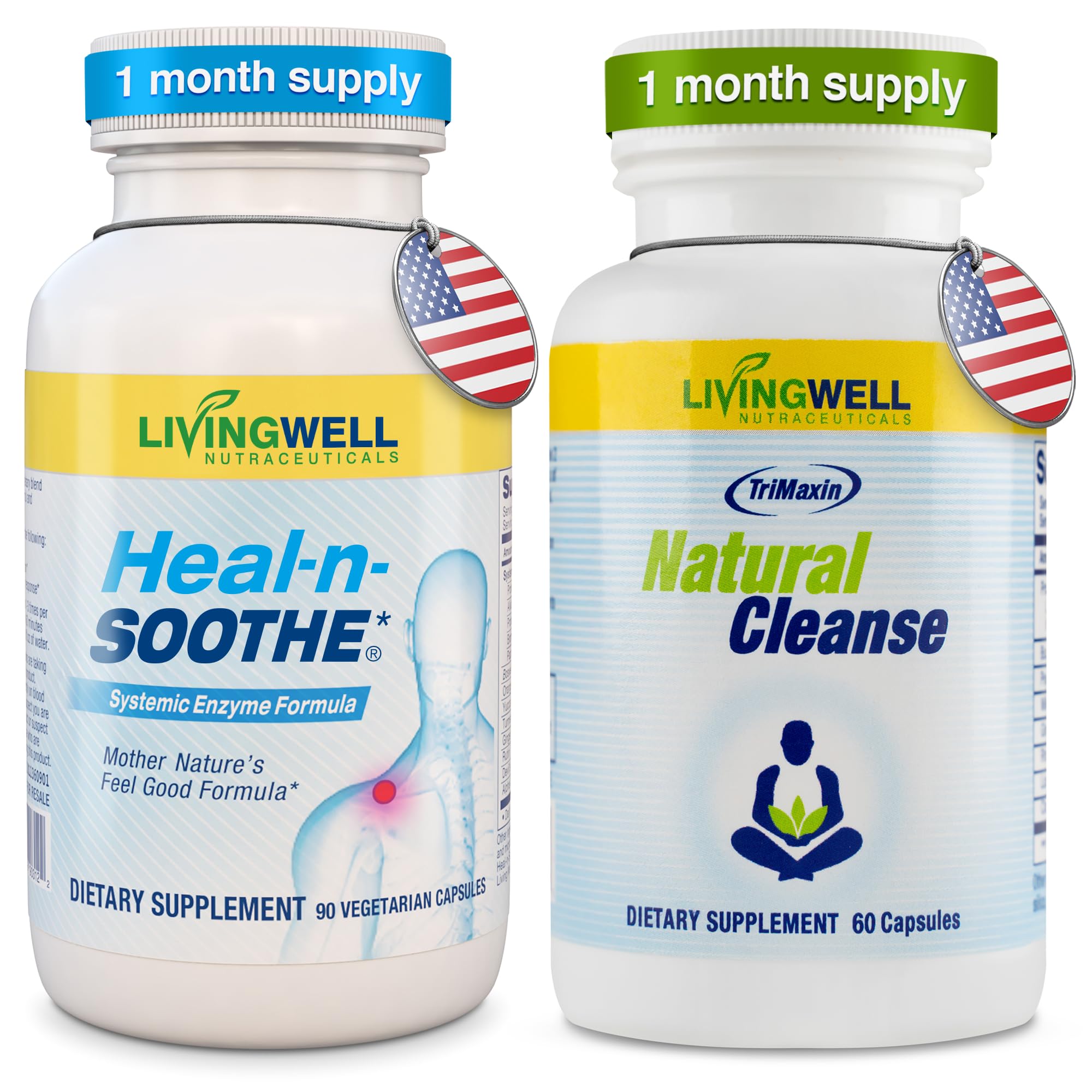 Sponsored Ad - HEAL-N-SOOTHE Natural Cleanse Supplement Proteolytic Enzyme and Natural Digestive Health Supplement