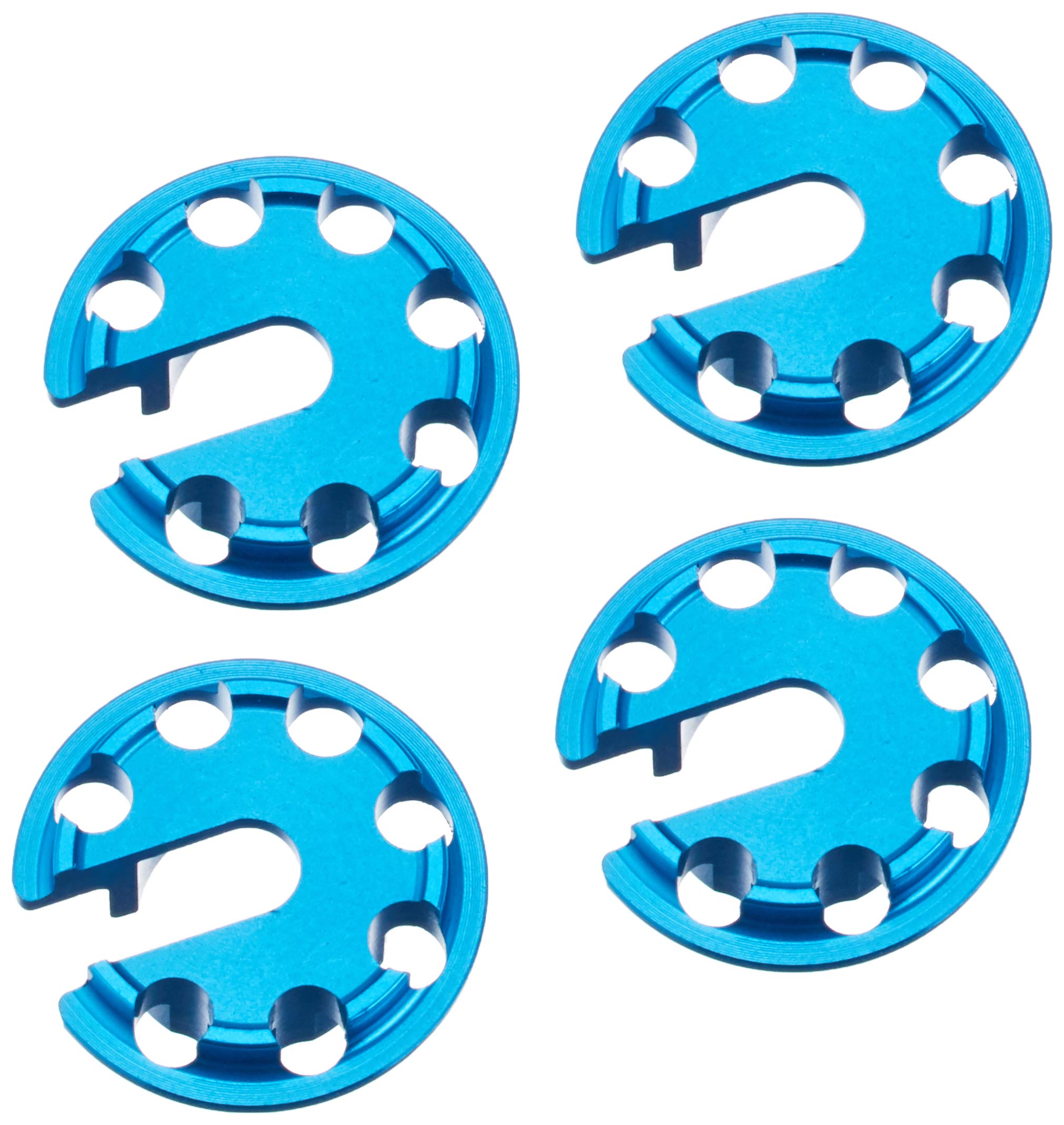 TAMIYA Alu. Federteller +1mm (4) Blau eloxiert