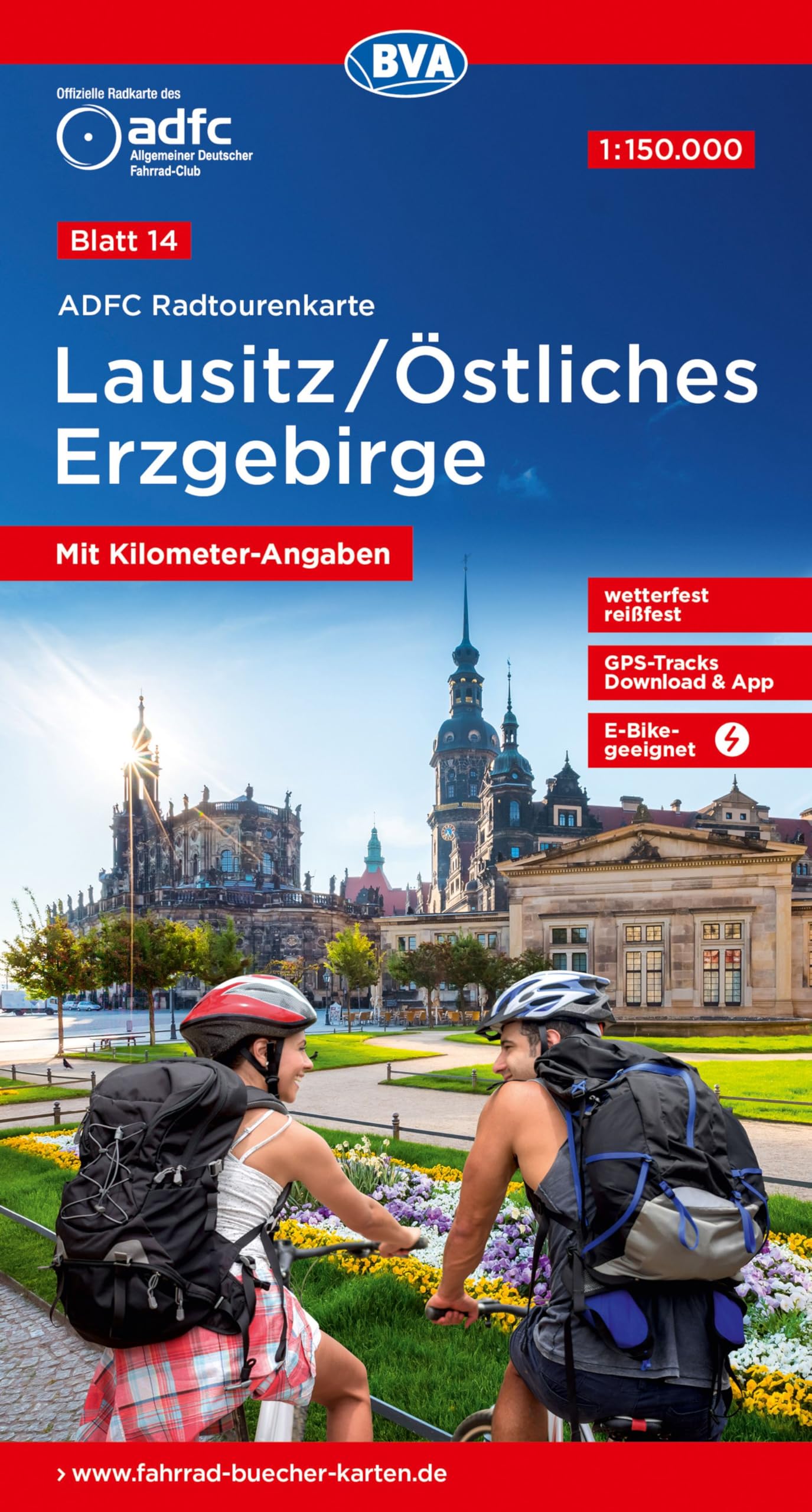 ADFC Radtourenkarte 14 Lausitz /Östliches Erzgebirge 1:150.000