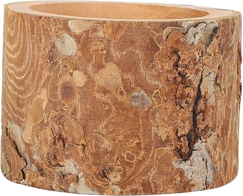 Miniatura 2 de Gloglow Tazón de alimentación para mascotas para hámsters y chinchillas, construcción de madera de manzano duradera, uso versátil para alimentos y