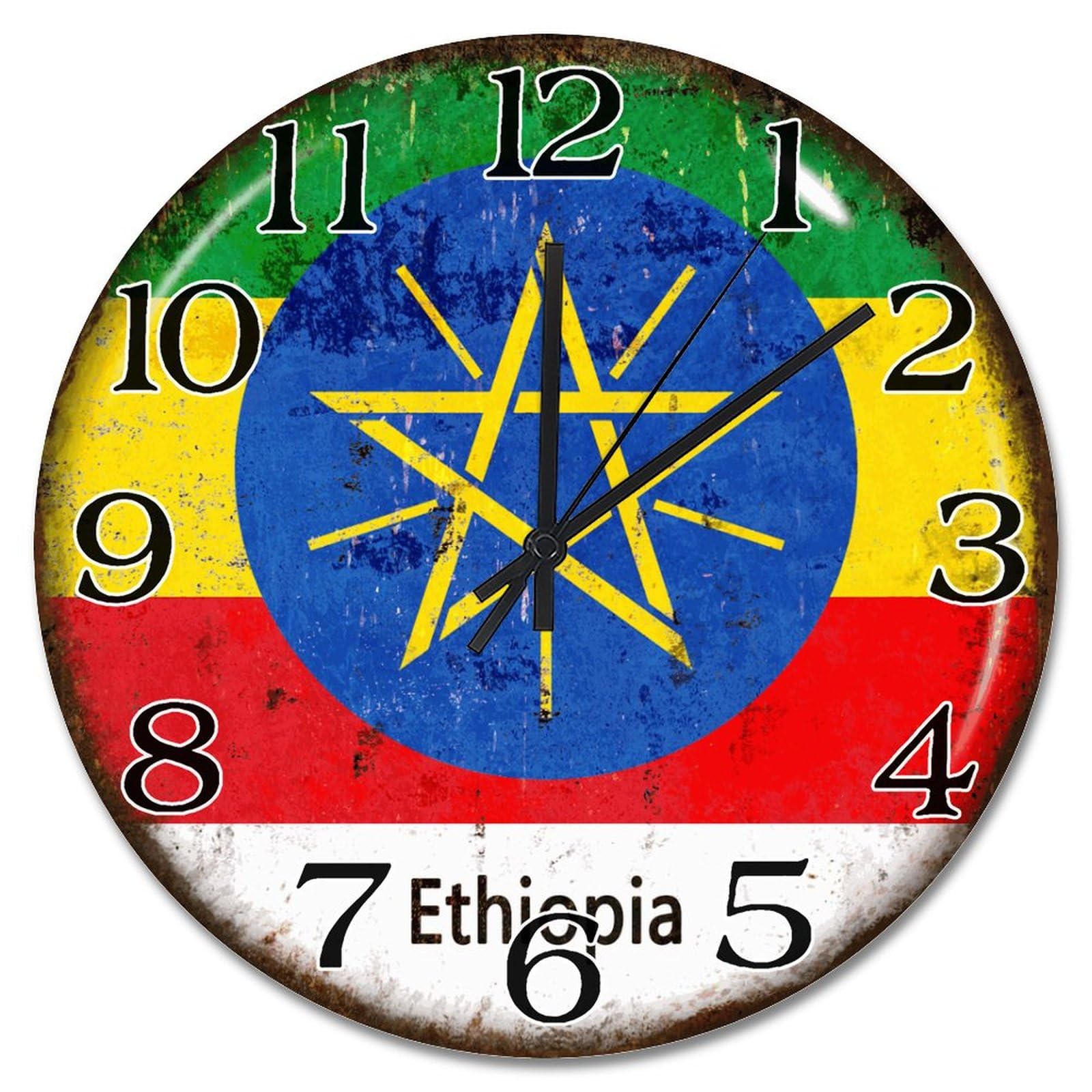 Horloge murale Éthiopie 38,1 cm pour personnaliser votre chambre