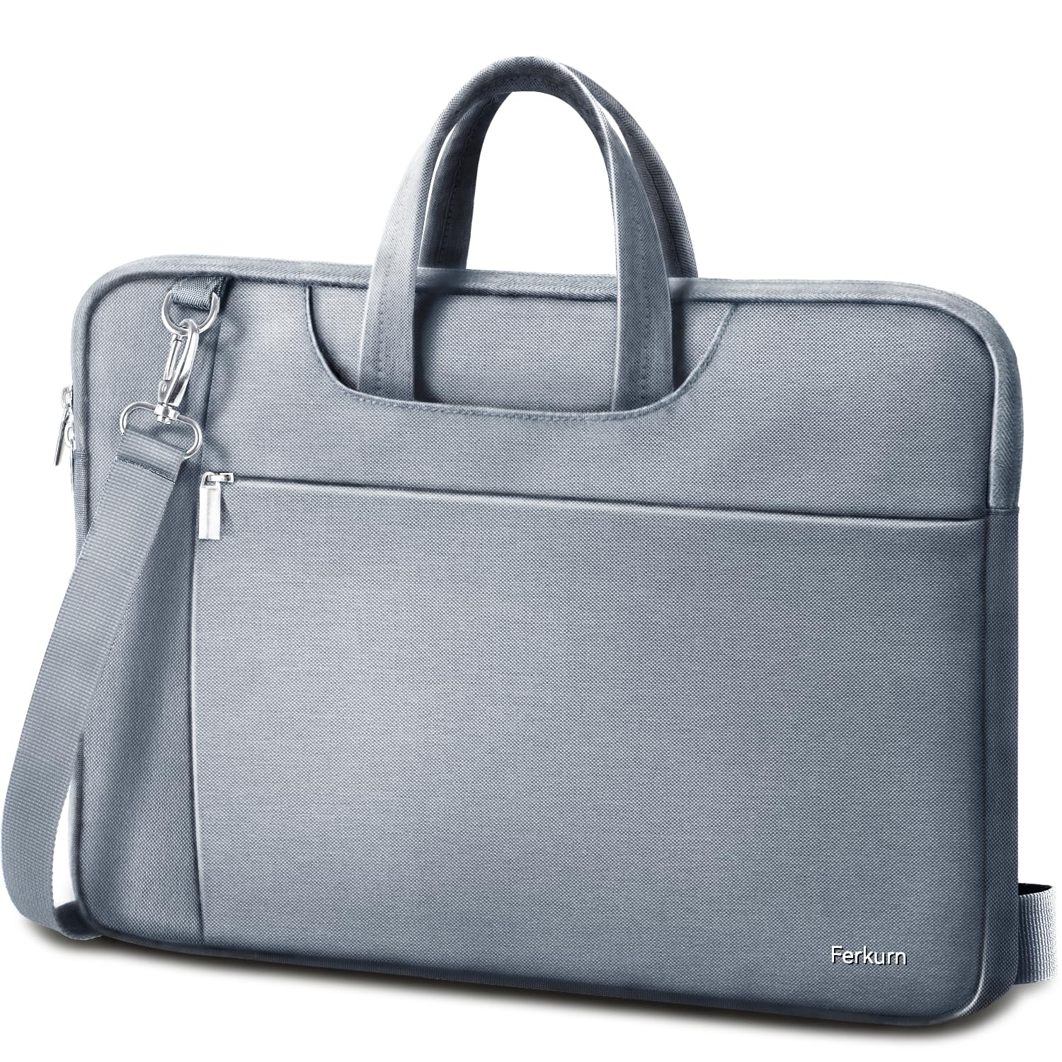 Ferkurn Laptop Bag Case Women Men Computer Sleeve with Shoulder Compatible with HP Envy Pavilion/Inspiron/Thinkpad/Vivobook/MSI/Surface,Waterproof