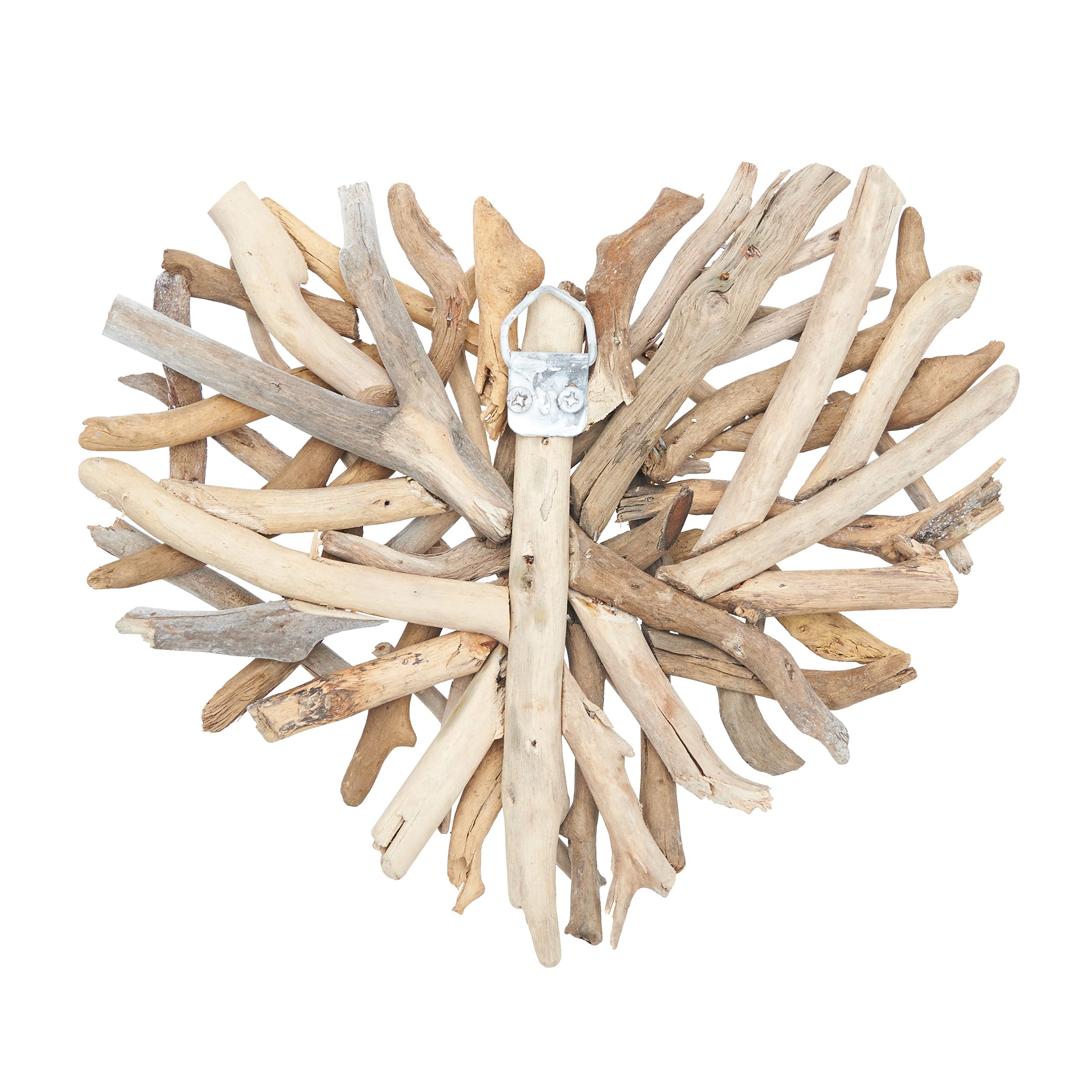 Beachcombers 8' x 9.5' Driftwood Twigs Heart Decorative Hanging Wall Figurine — product photo