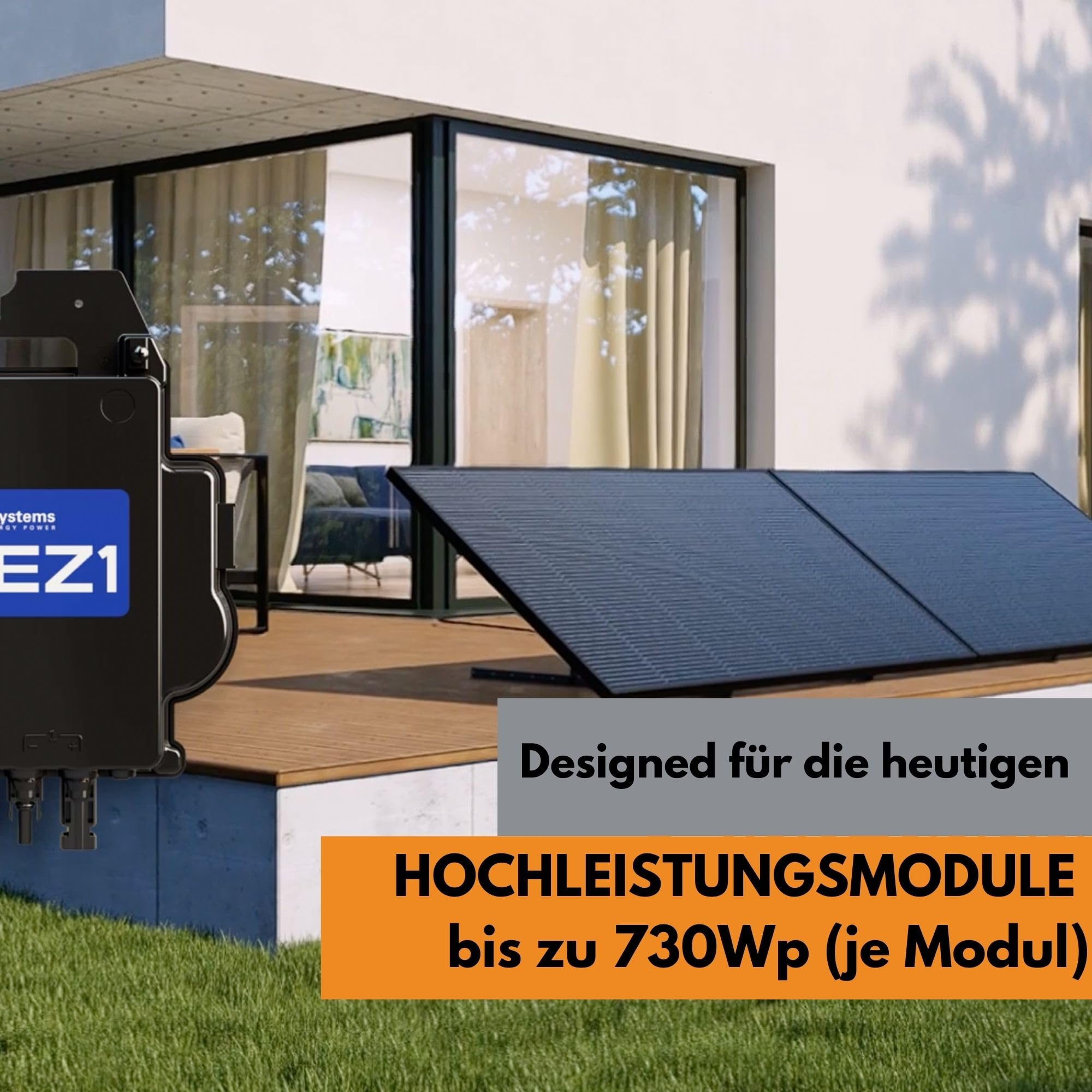 Wechselrichter 800W - APSystems EZ1-M 800Watt Mikrowechselrichter 800w mit WLAN & Bluetooth | Plug & Play Wechselrichter Balkonkraftwerk, 800w Wechselrichter PV VDE Zertifiziert