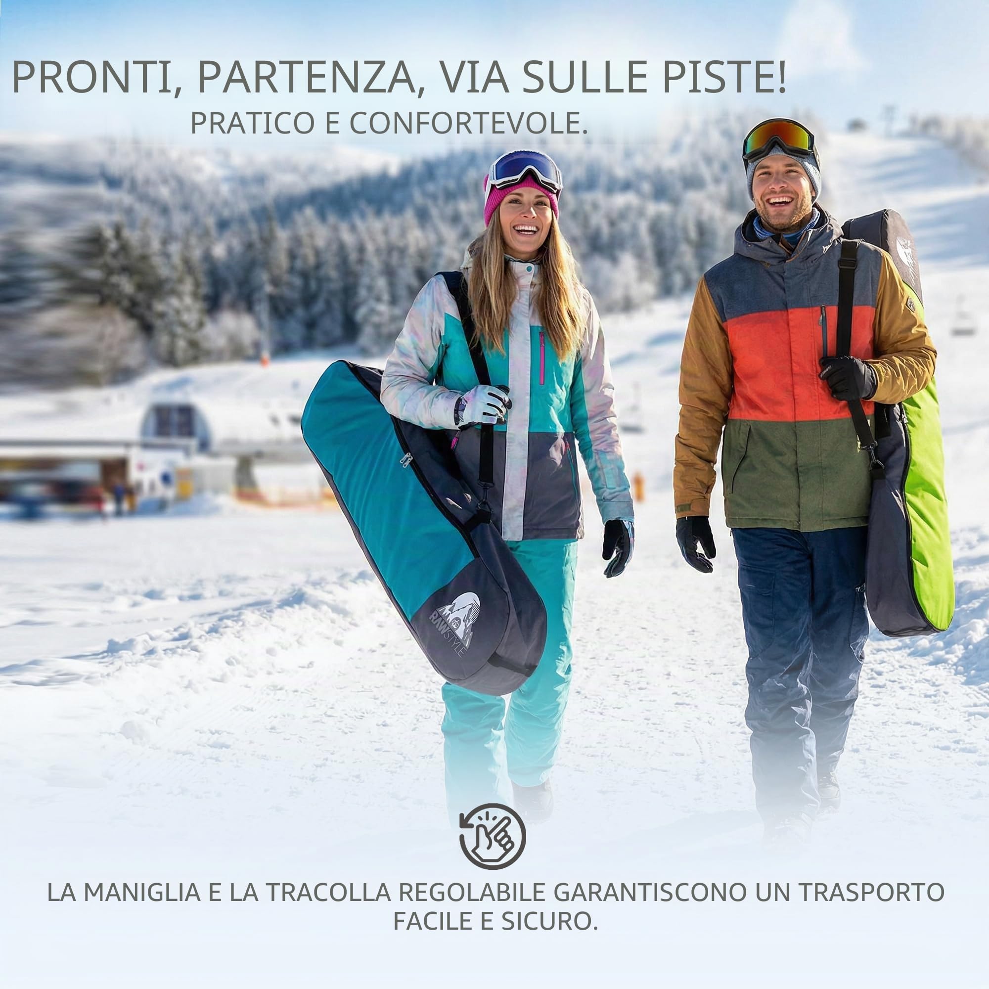 Rawstyle Borsa da Snowboard Zaino Modello 2