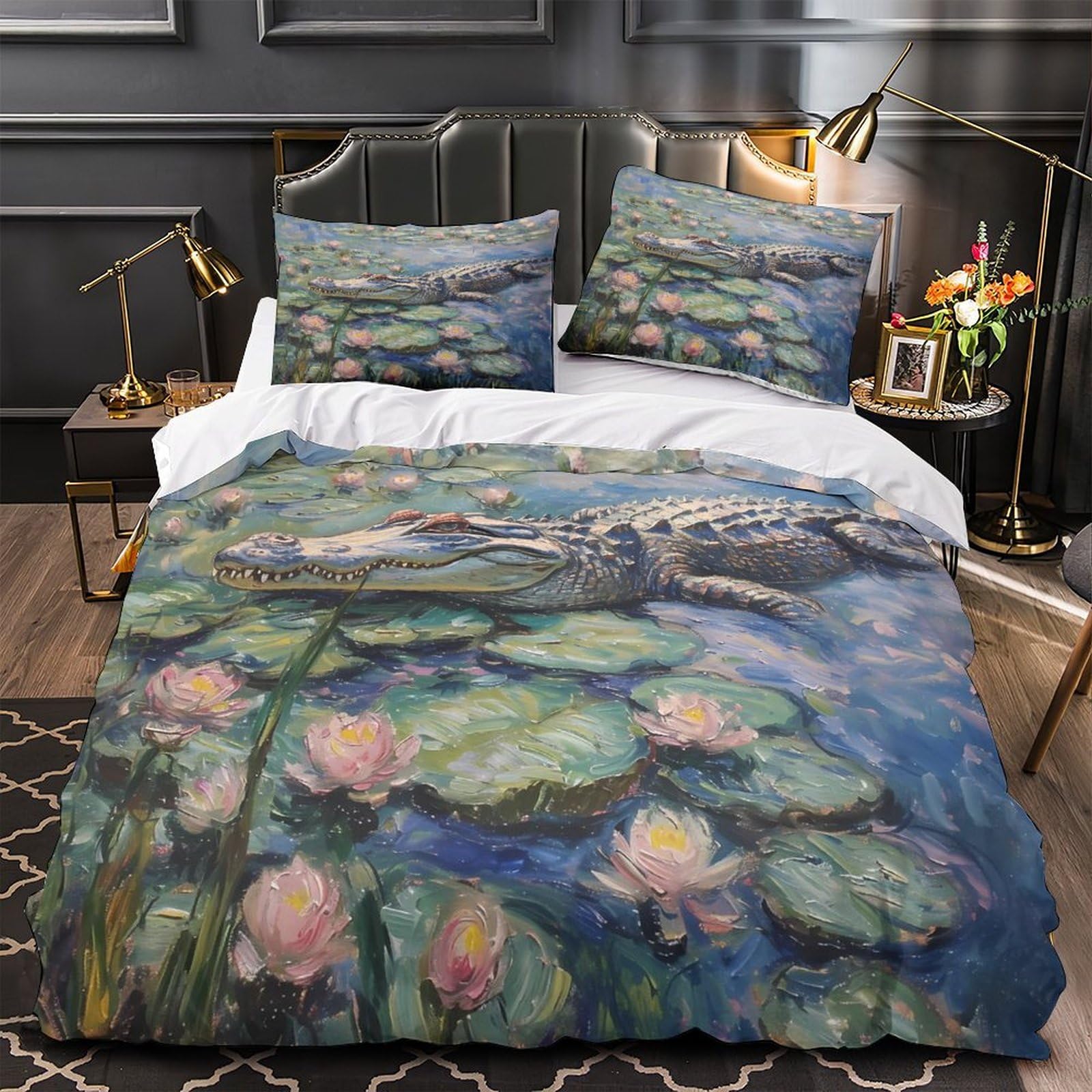 Housse de couette entretien facile et ultra douce contre les plis