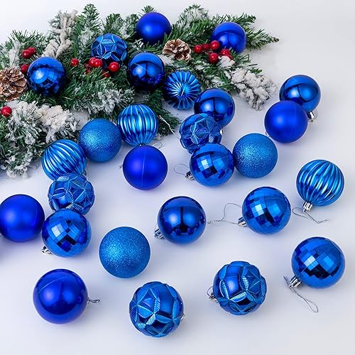 Miniatura 9 de AMS Mini adornos de bola de Navidad de 34 quilates, decoración de fiesta, inastillable, colgante para decoración de árbol de Navidad (1.57