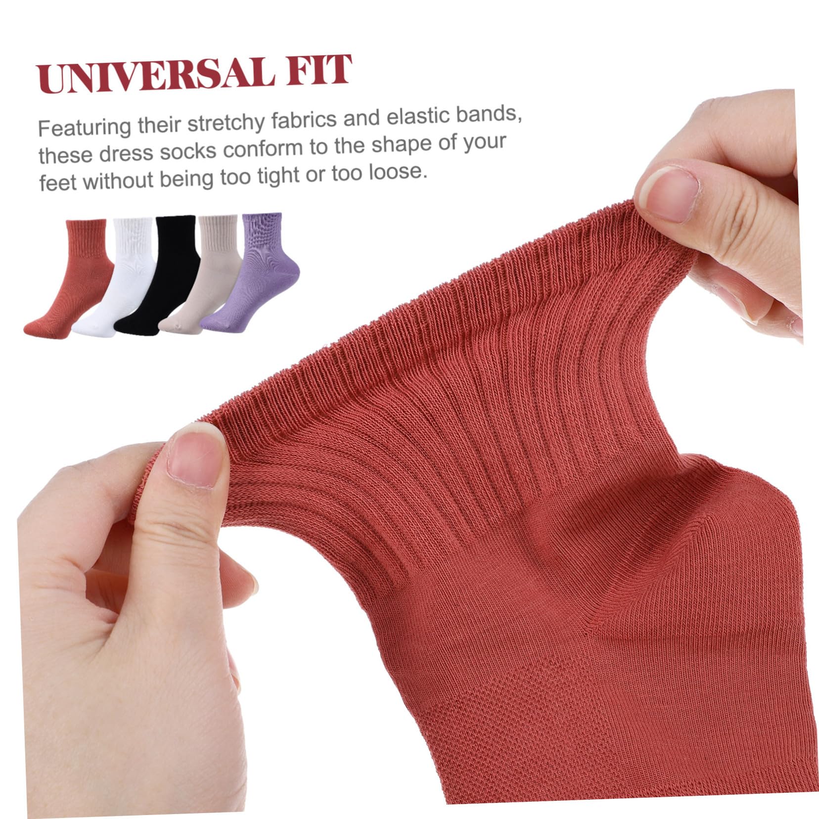 Hemobllo Calcetines para Mujer de Algodón, 10 Pares, Media Caña