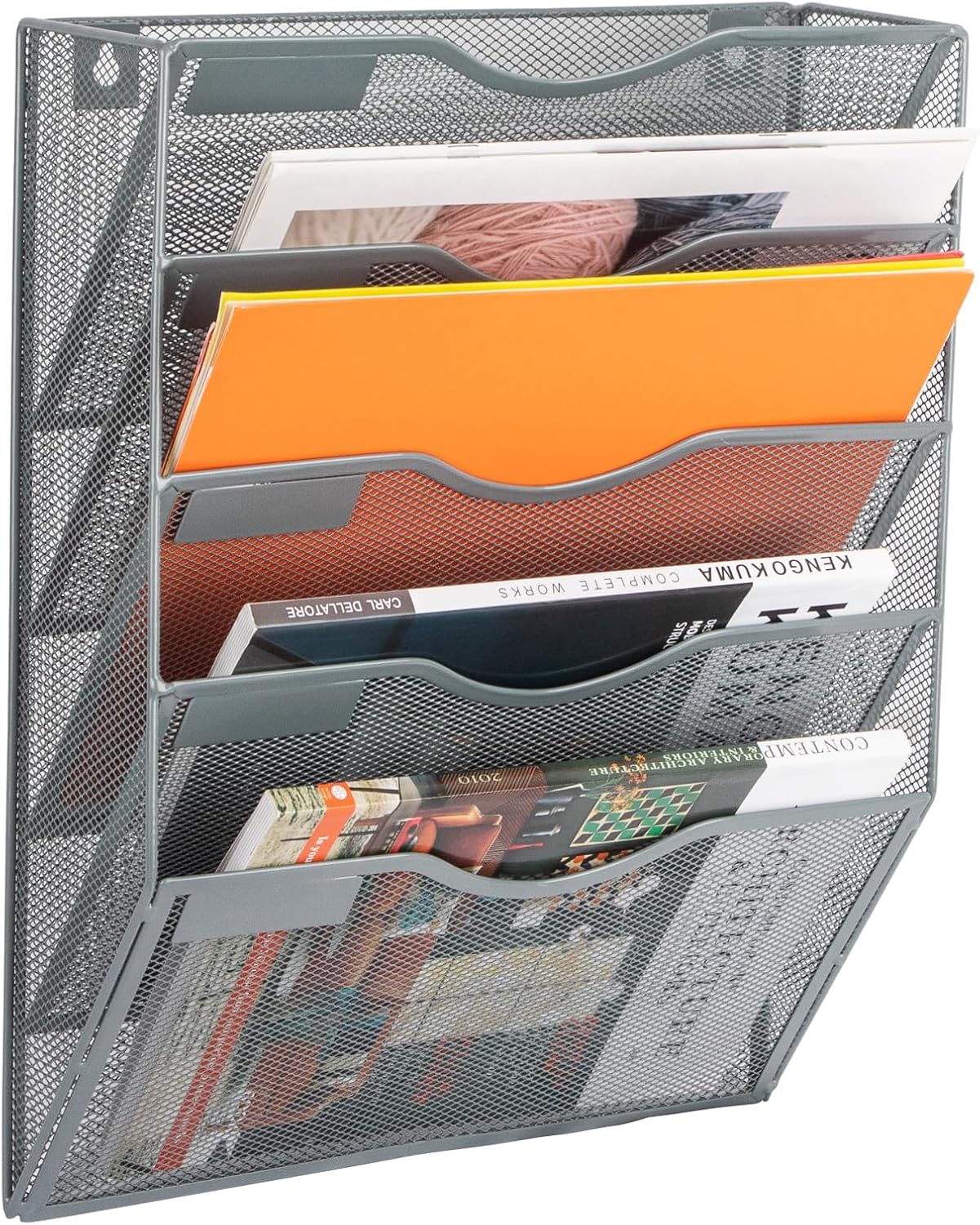 EasyPAG 8 Pocket Mesh Hanging Wall File Organizer, Easily File