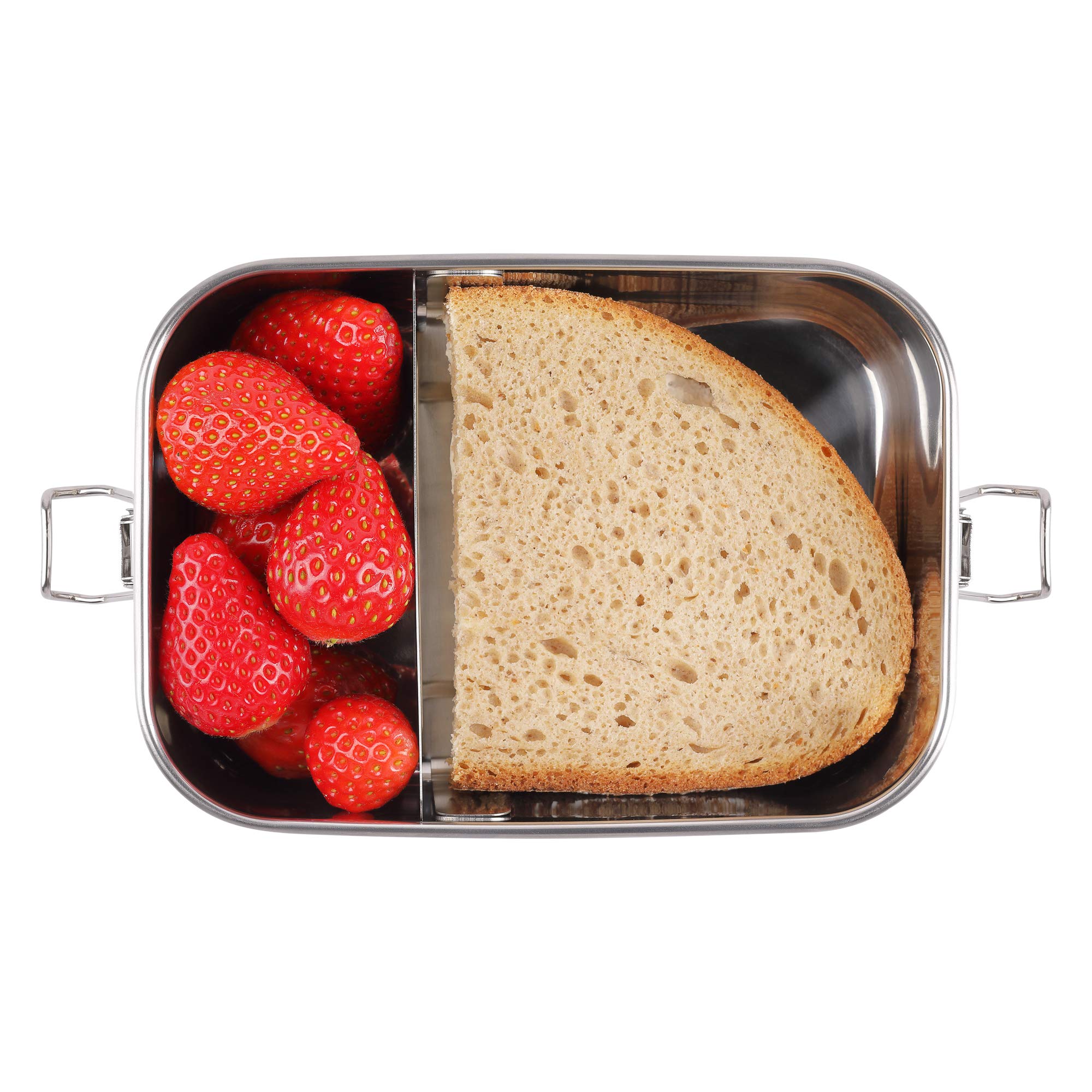 roynoy Contenitore per il pranzo in acciaio inox, impermeabile, con divisorio, per bambini, per la colazione, per l'asilo e la scuola