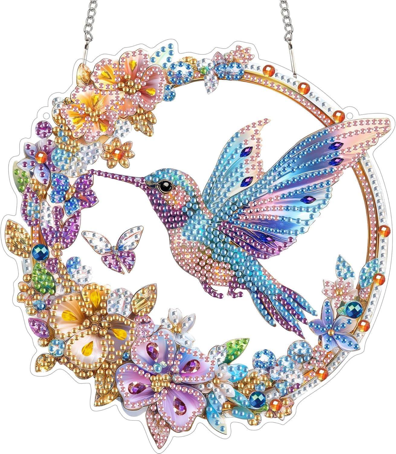 HASTHIP® Bird Diamond Art Hanging Pendant Crystal DIY Suncatcher | Hanging Suncatcher Crystal DIY Pendant, Acrylic Window Hanging Decor for Home-image-23