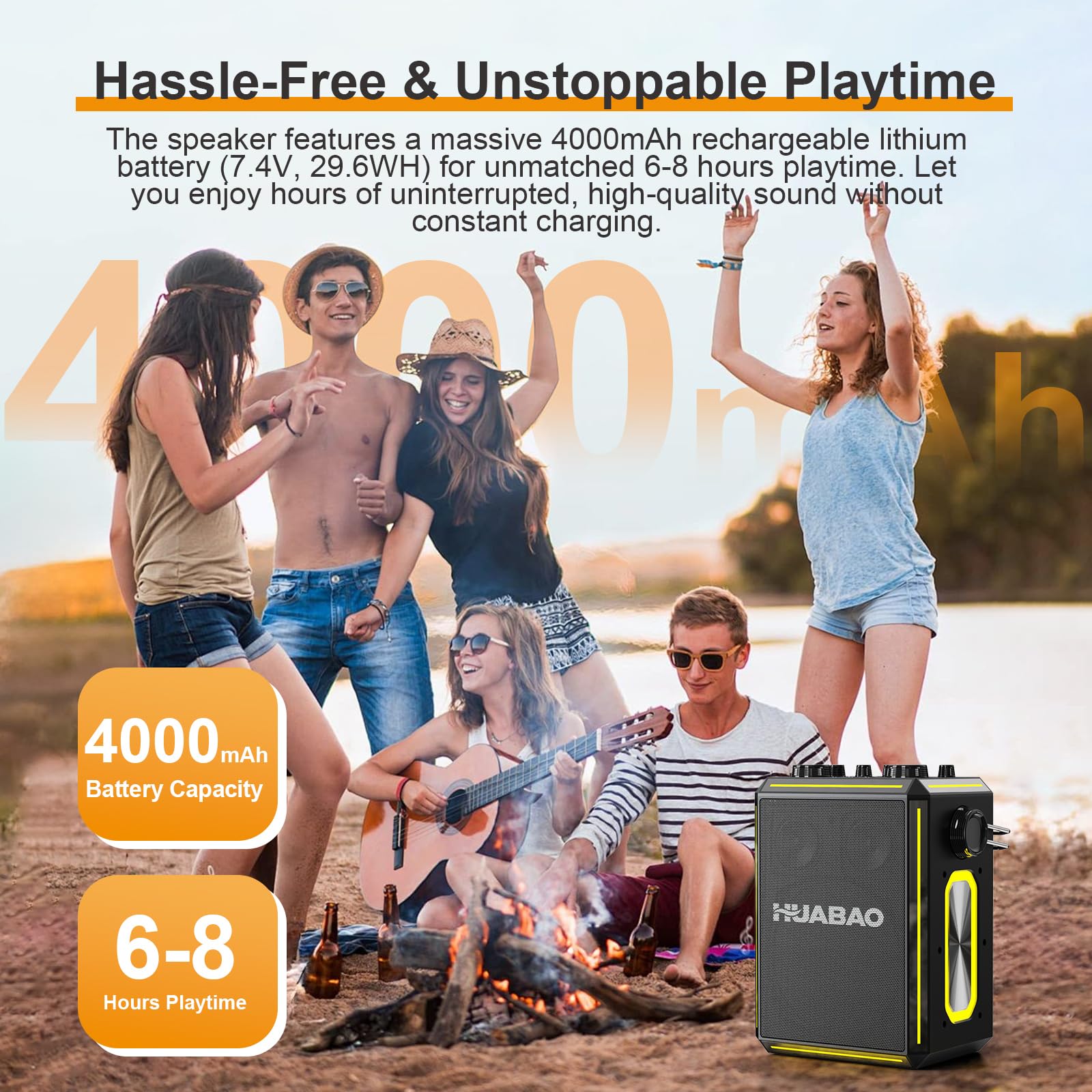 Altavoz Bluetooth portátil para Karaoke con 2 micrófonos inalámbricos, Luces RGB, Ajuste de Agudos y Graves, Efectos de Voz, AUX/USB/TF/OTG, Altavoz para Fiestas para Adultos y niños (Negro)