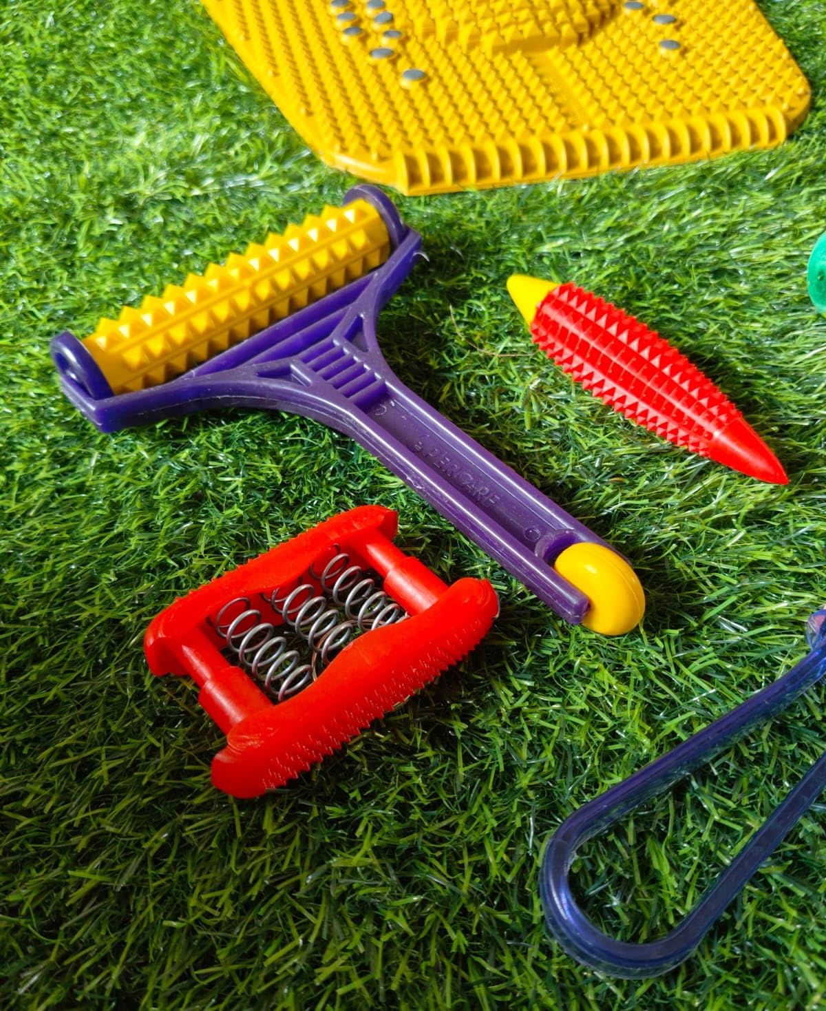 AHCS Acupressure Massage and Suzok Therapy Tools Combo Kit for Stress Pen Relief Natural Care with Bio-Magnetic Foot Matte and Roller-Permidel (AS-08) AHCS Acupressure Massage and Suzok Therapy Tools Combo Kit for Stress Pen Relief Natural Care with Bio-Magnetic Foot Matte and Roller-Permidel (AS-08)