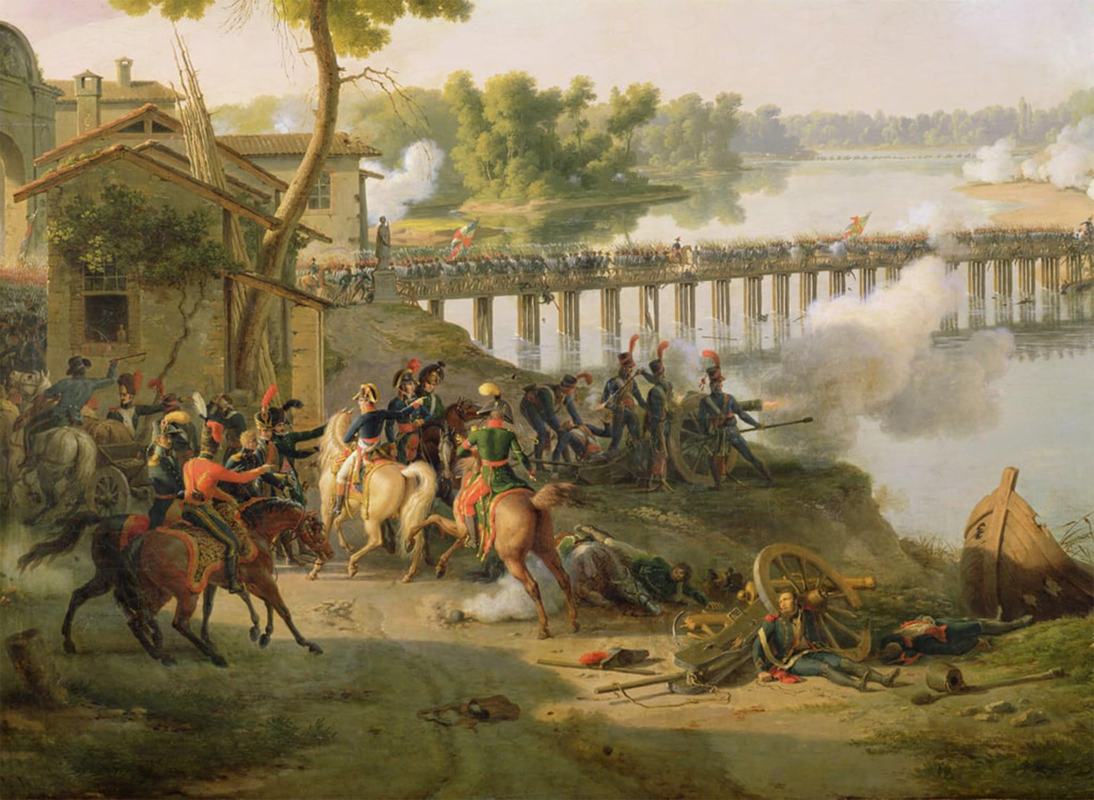 POSTERIIk Famous Animal Posters Vintage Picture the Battle of Lodi Th May Detail of Napoleon and His Staff by Louis Lejeune Modern Wall Decor for Home Decor 60x90cm