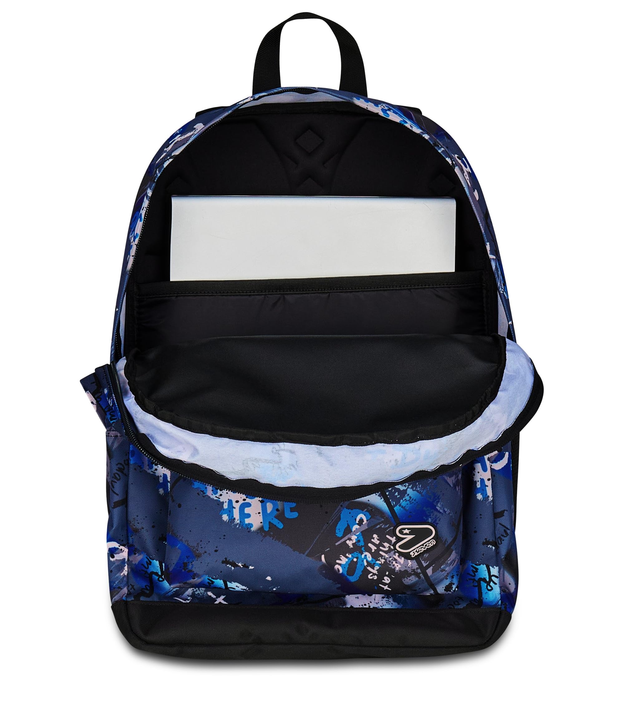 Seven Zaino Scuola Pro XXL con Cuffie Wireless, Grigio, Tasca Interna Porta PC, 32 L, Scuola Media e Superiore, Zaino Ragazzo