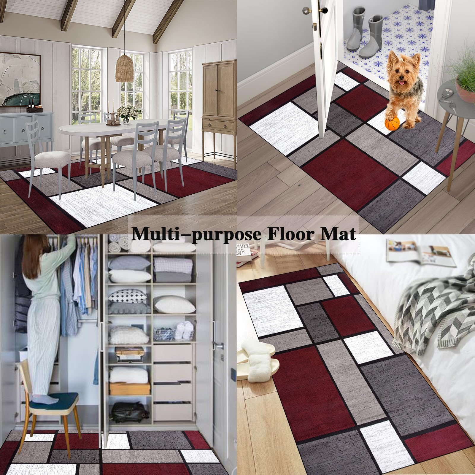 Mata pod fotel biurowy klasy premium, 90 x 140 cm, ochraniacz podłogi do dywanów i twardych podłóg, mata ochronna do drewna i płytek, do biura i domu, antypoślizgowa mata na twarde podłogi
