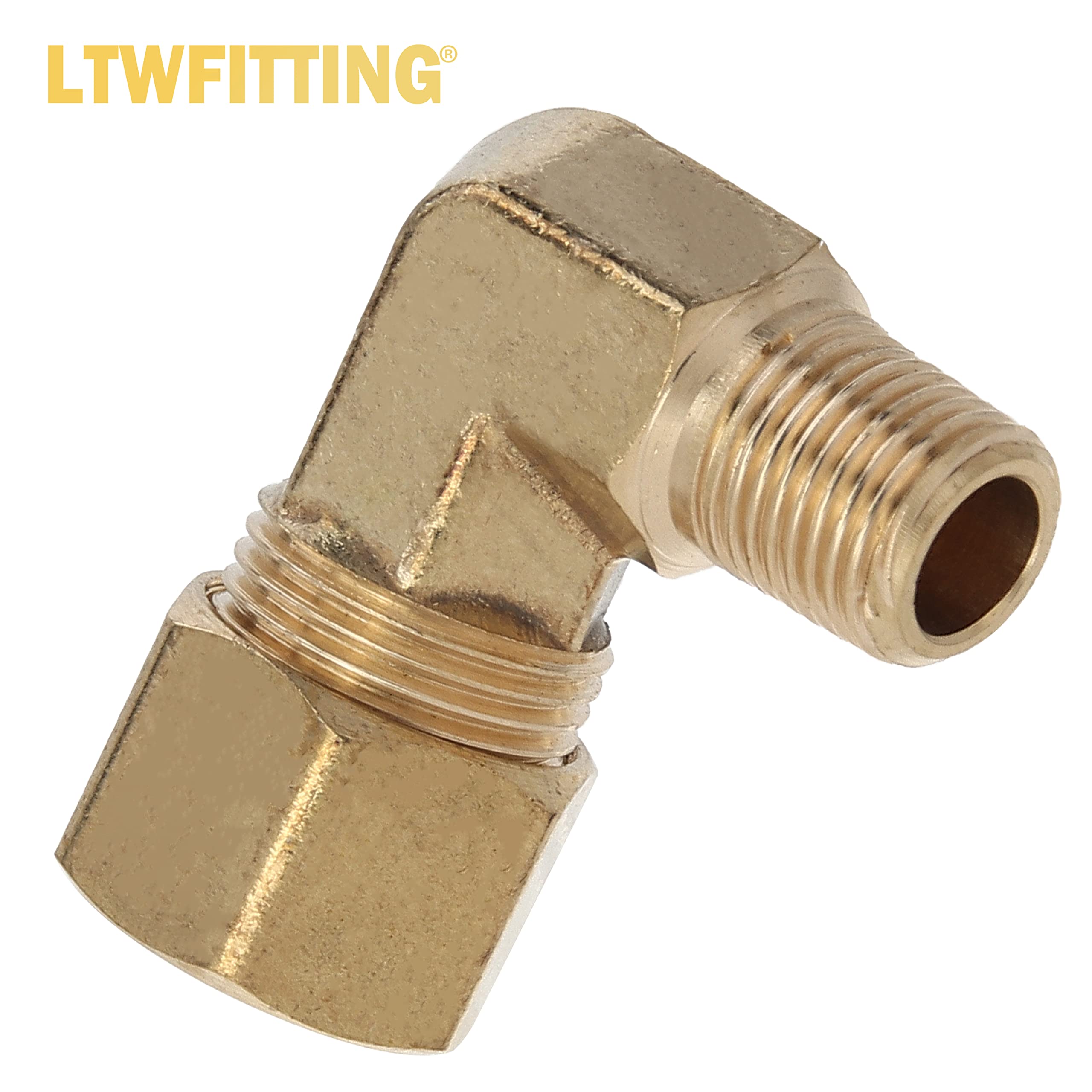 LTWFITTING Assortiment de 30 coudes de compression en laiton mâle OD x NPT