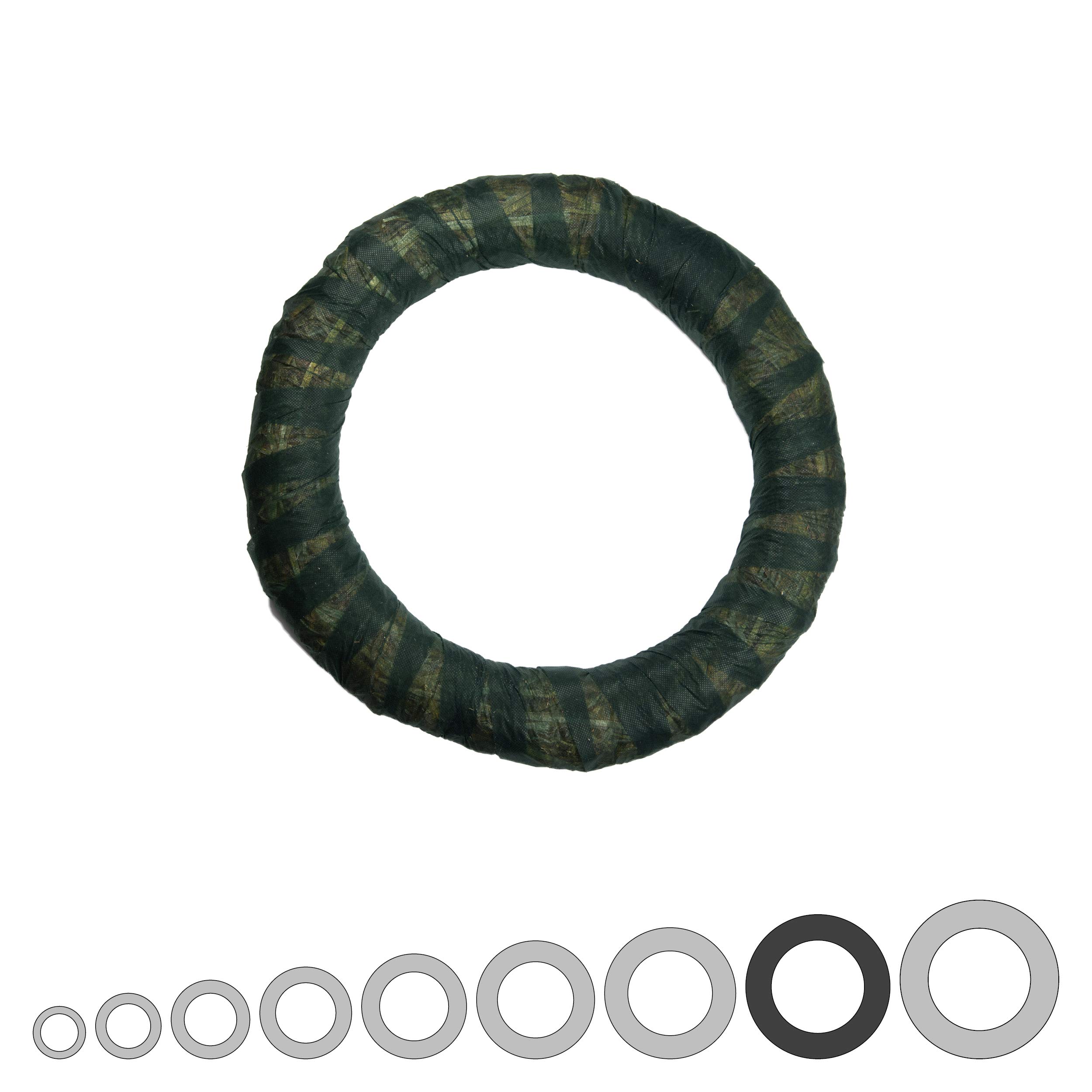 Strohkränze mit Vlies, 5 Stück | ø 40 cm Durchmesser | 6 cm Stärke | Strohrömer, Türkranz, Deko-Kranz, Kranz-Rohling, Strohring
