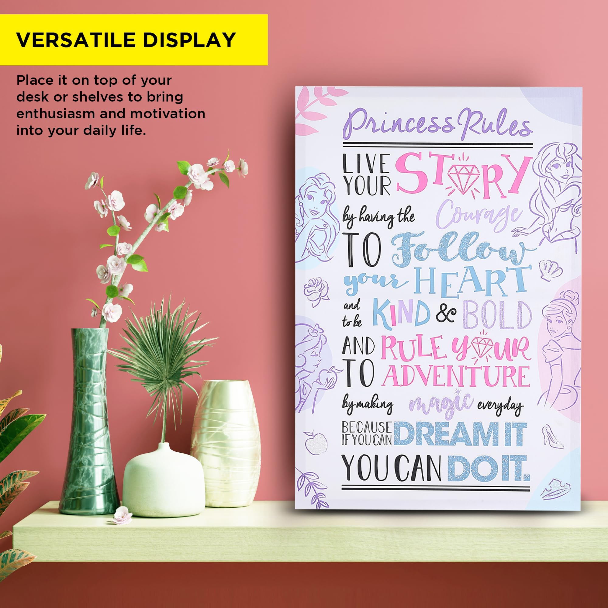 Pop Creations Disney Princess House Rules Canvas Art Inspirational Quote |  Desertcart Seychelles, image size:2000x2000