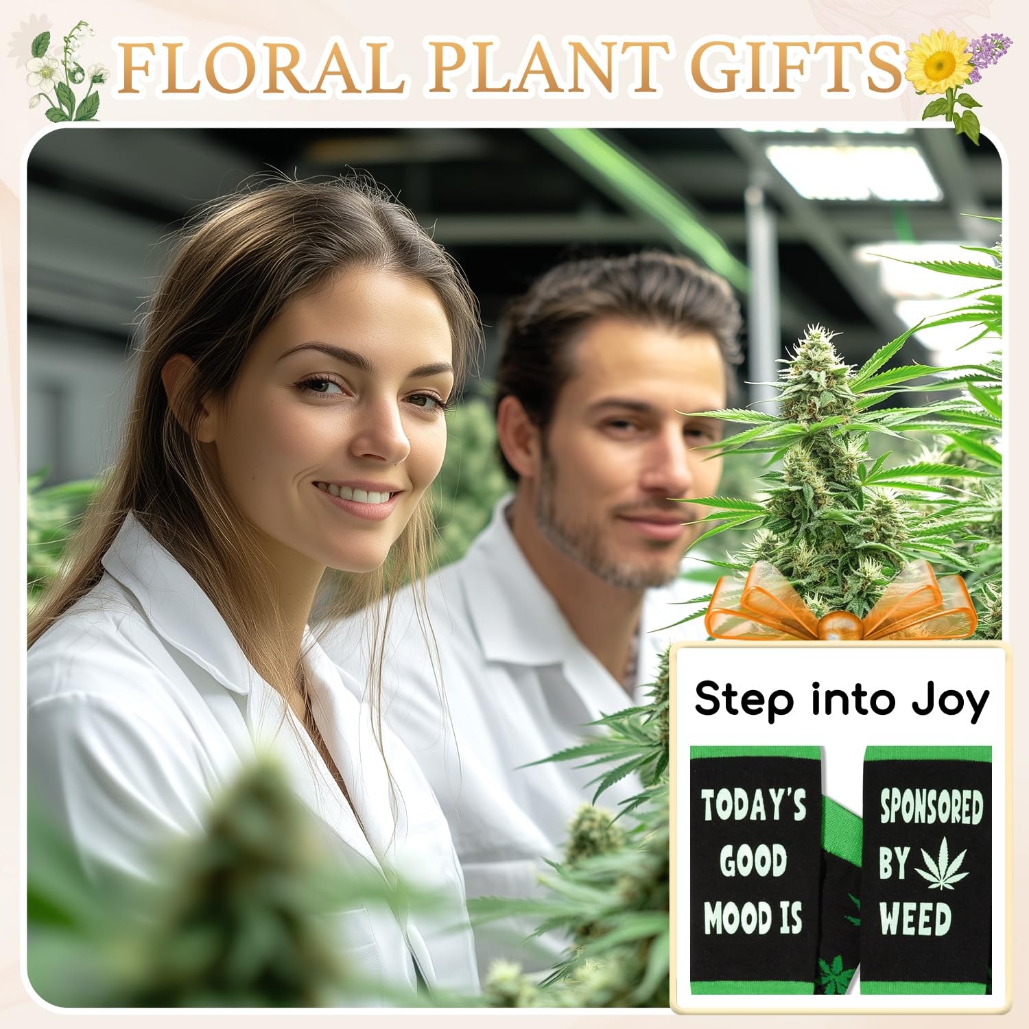 Zmart Weed Gifts for Adult - Weed Marijuana Socks for Women Men, Marijuana Cannabis Gifts