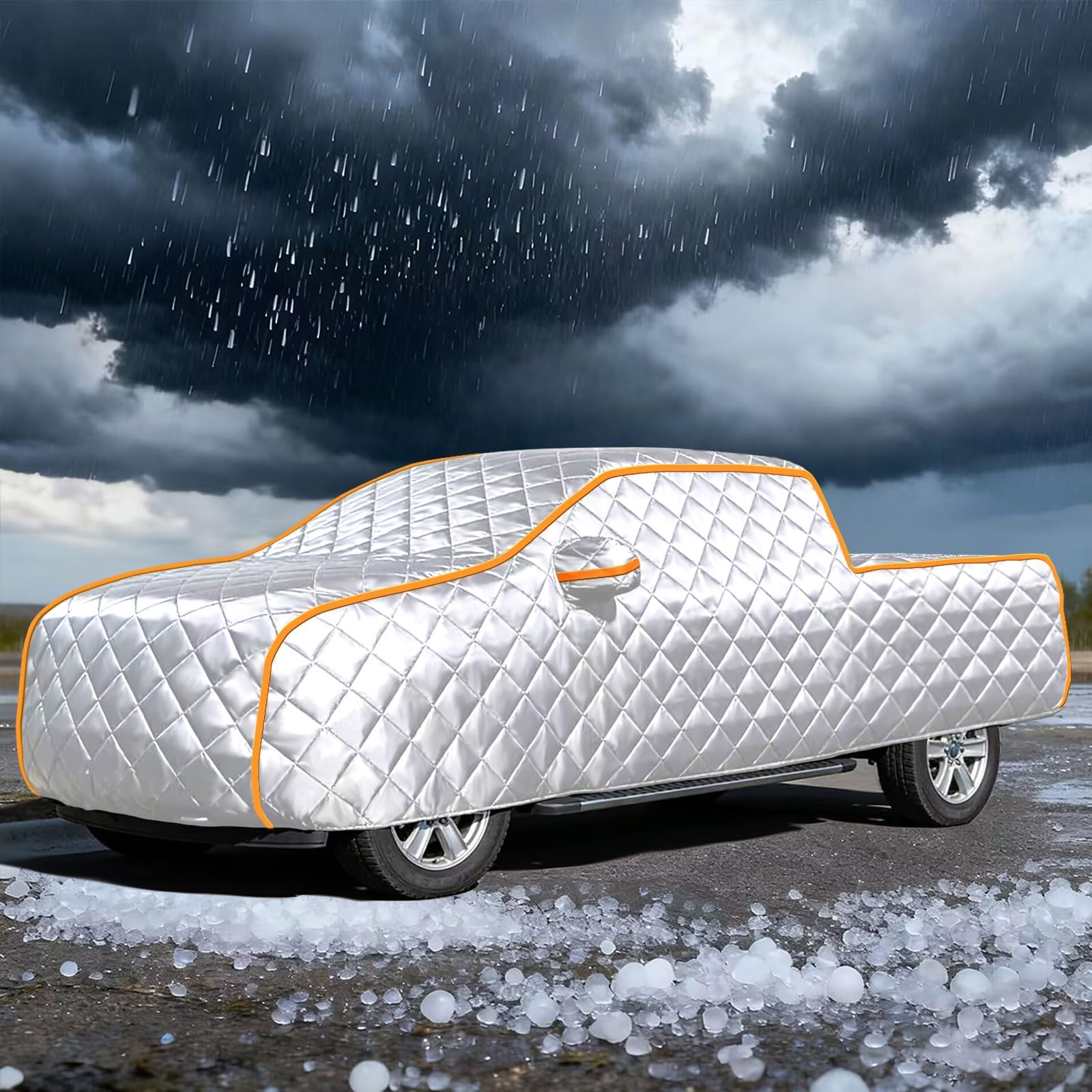 Hail Protector Truck Cover for GMC Sierra 2500 HD AT4 Crew Cab 2020-2024,Car Cover Waterproof All Weather,Anti Hail,Thick Material,Custom Designed for