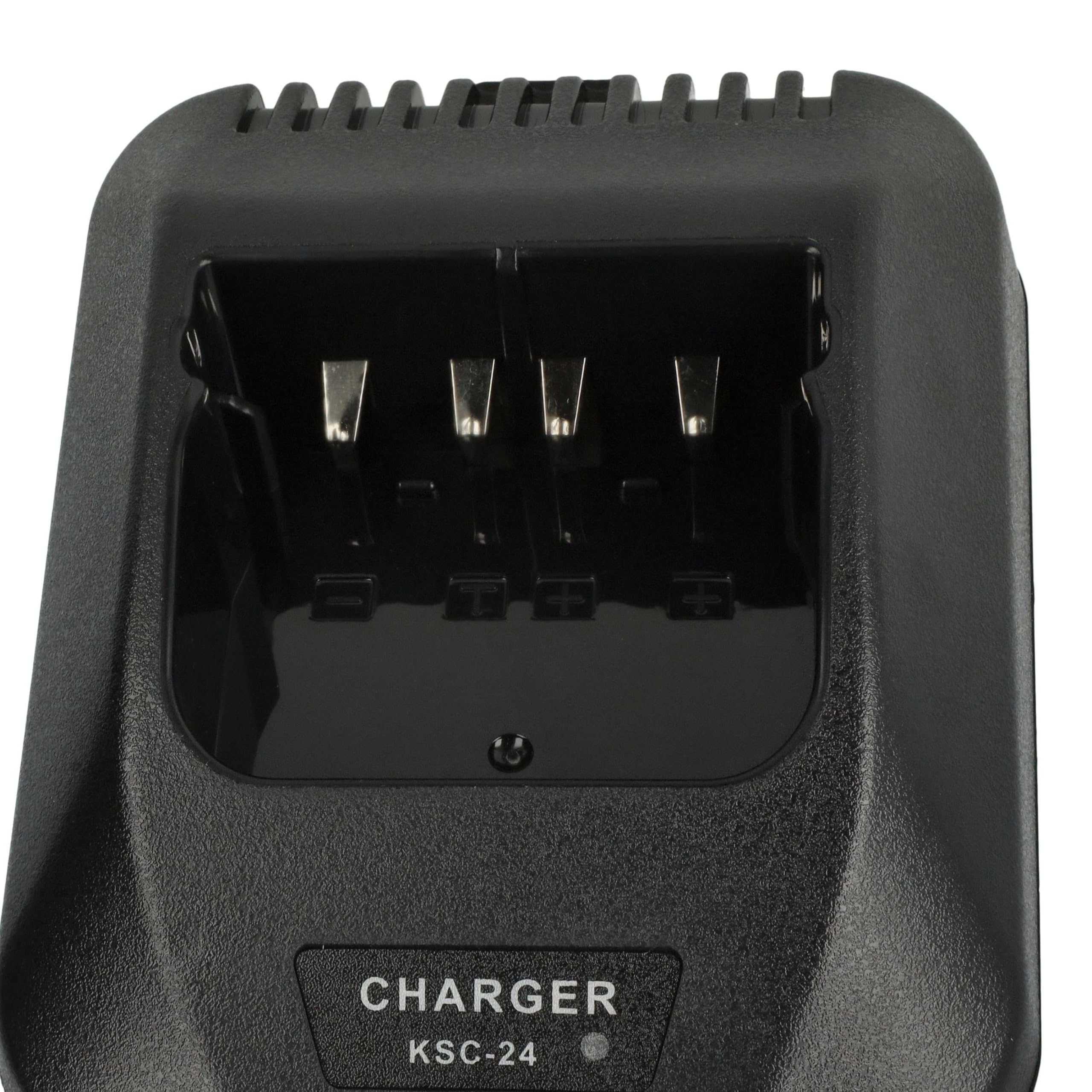 vhbw Chargeur Compatible avec Kenwood KNB-52N, PB-43N, PB-43H Batteries de Radio - Socle + Prise, 9,4 V, 0,4-0,8 A