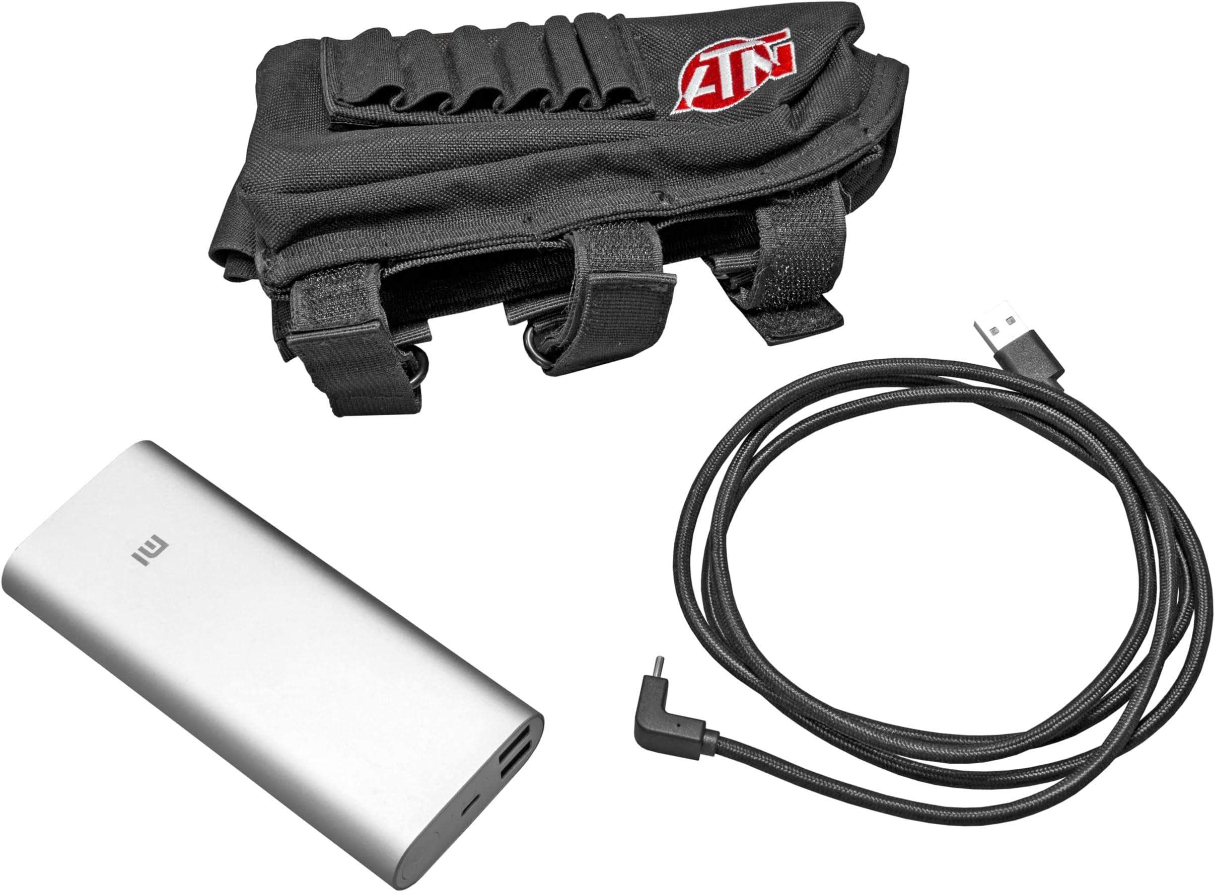 Power Weapon Kit 20,000mAh Battery Pack w/USB Connector, provides up to 22 hrs of continuous use Black
