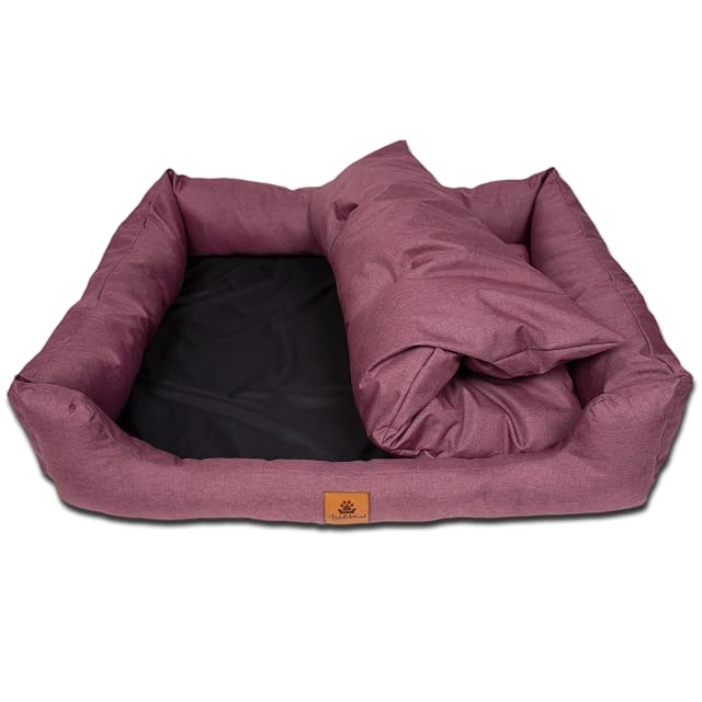 Foto 4 de 8 de PaLulli Animal Cama para Perro Almohada Extraíble Impermeable Lavado a Máquina Poliéster Suave y Cómodo Apto…