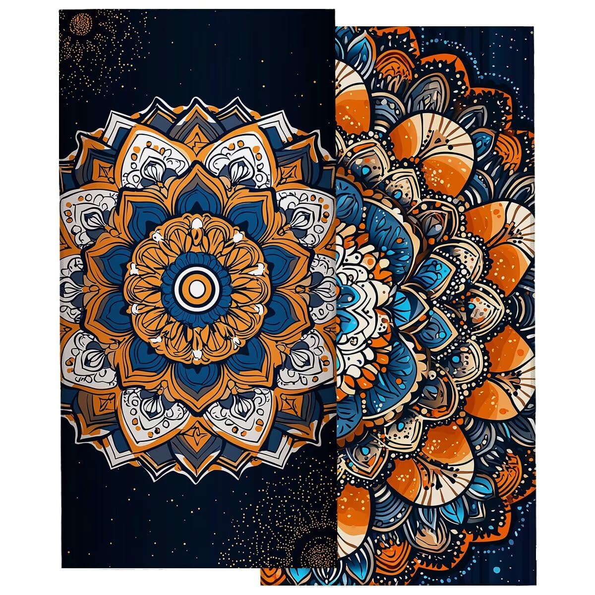 Ręcznik plażowy XXL, 100 x 200 cm, zestaw 2 szt., ręcznik do sauny, ręcznik z mikrofibry, szybkoschnący, sportowy ręcznik do studia fitness, lekki ręcznik kąpielowy, duży ręcznik kąpielowy, bez piasku