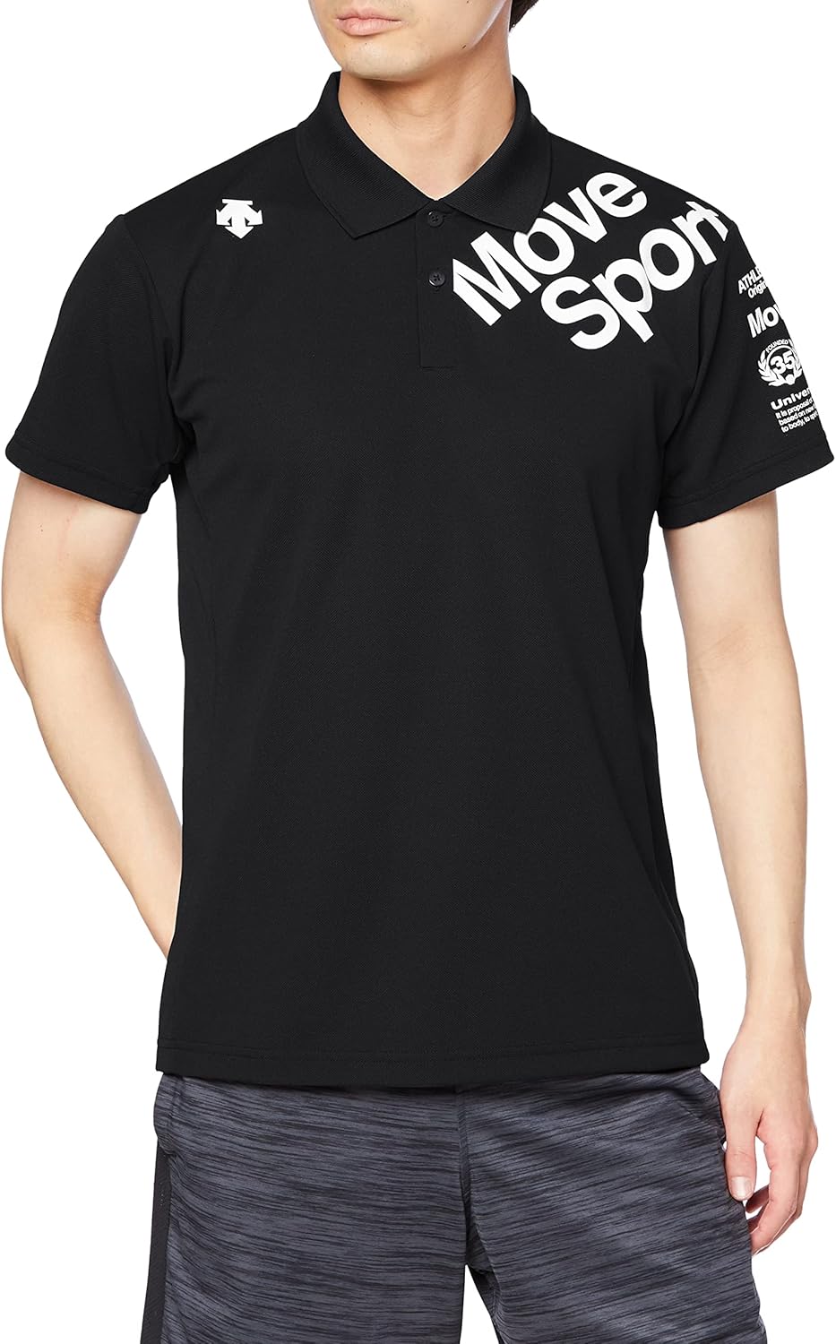 [デサント] 半袖ポロシャツ 鹿の子 クーリスト吸汗速乾 ストレッチトレーニング ゴルフ MOVESPORT メンズ DMMTJA74