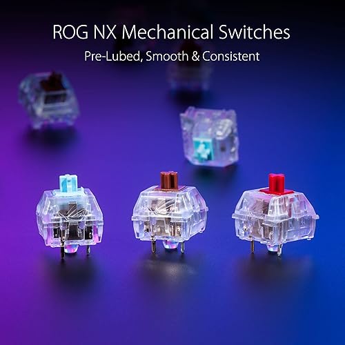 Miniatura 3 de ASUS ROG Falchion Ace - Teclado mecánico compacto para juegos 65 RGB interruptores rojos ROG NX lubricados y estabilizadores de interruptor espuma