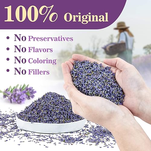 Miniatura 3 de Sukh - Bolsas de lavanda seca de lavanda francesa de 9.5 onzas  Bolsas de lavanda orgánica Sukh para cajones y armarios, bolsas de bolsitas de