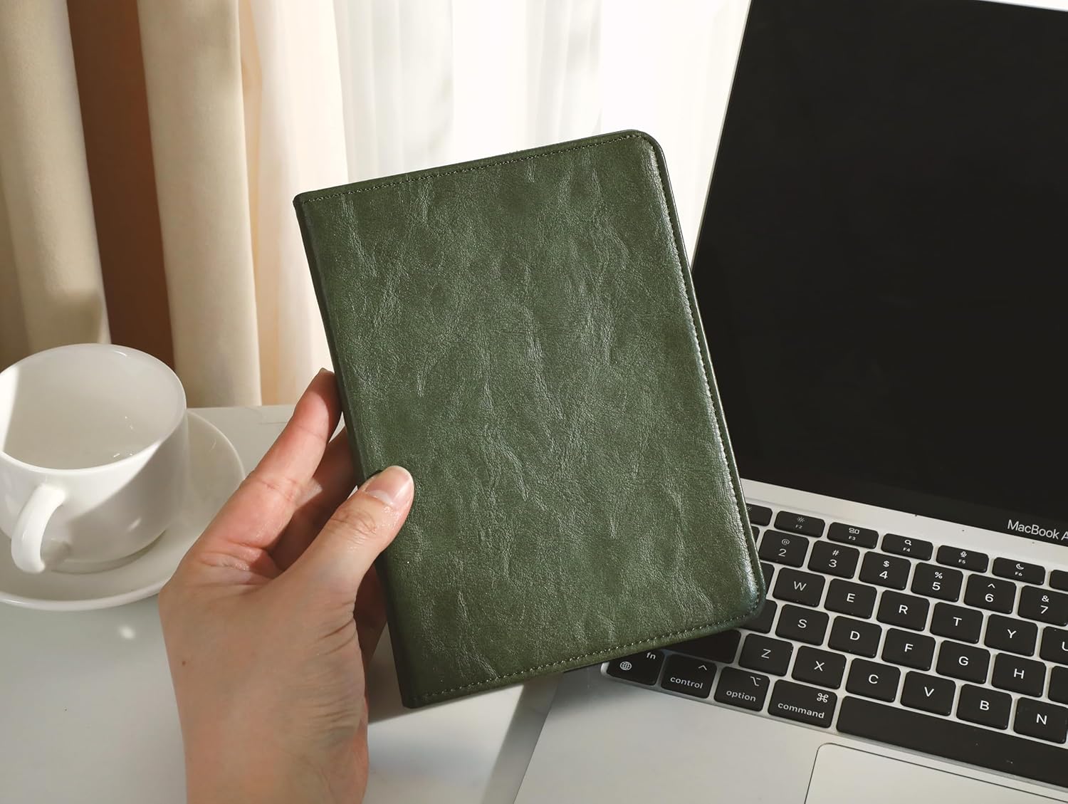 Case for All New 6 Inch Kindle, Paperwhite Case 2012–2017 (5th/6th/7th Gen, 6") – PU Leather Cover with Hand Strap, Stand, Auto Sleep/Wake, Magnetic Closure – Classic Green