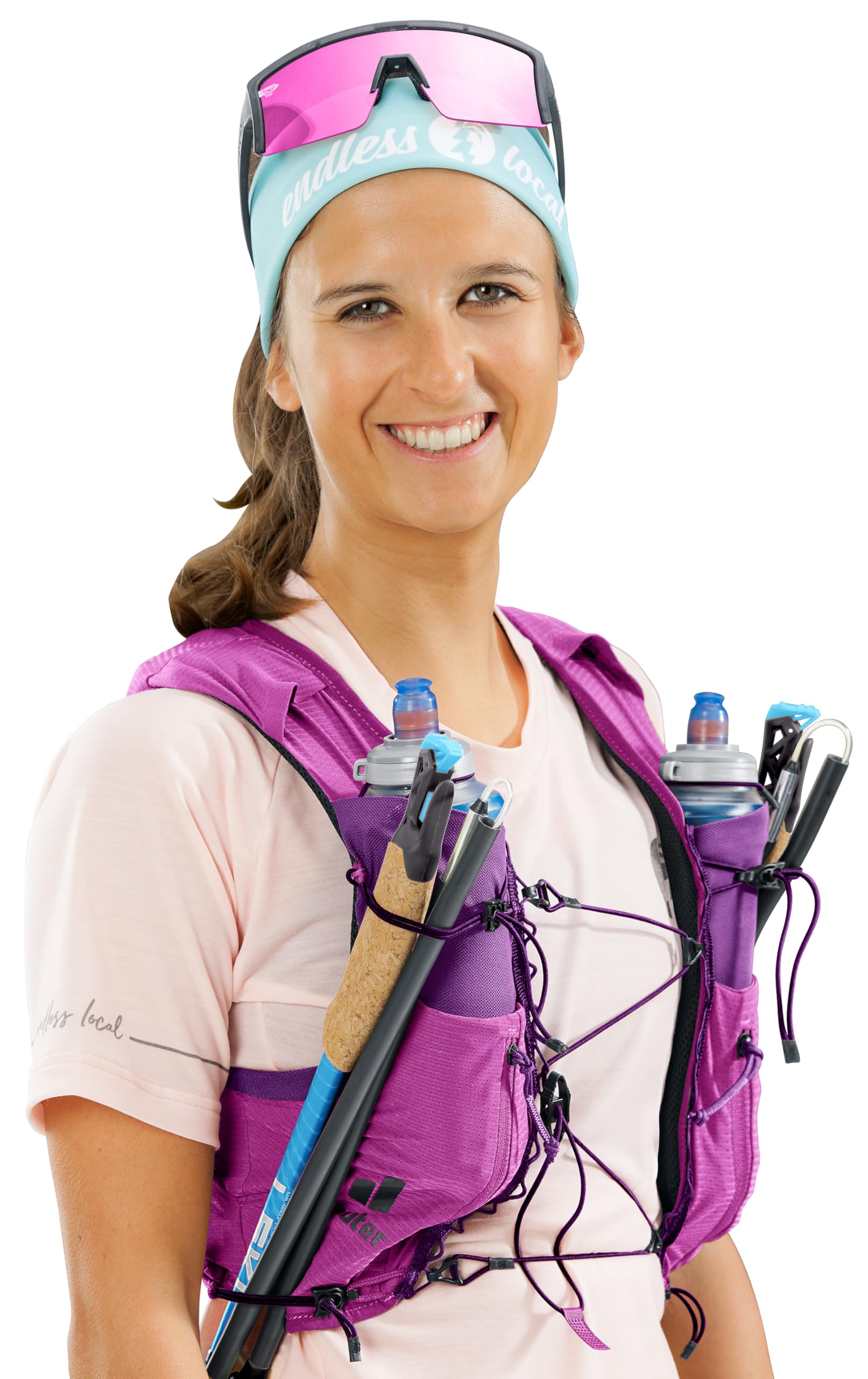 deuter Traick 5 SL damska kamizelka do biegania, Lotus-mystic, S, Minimalistyczny