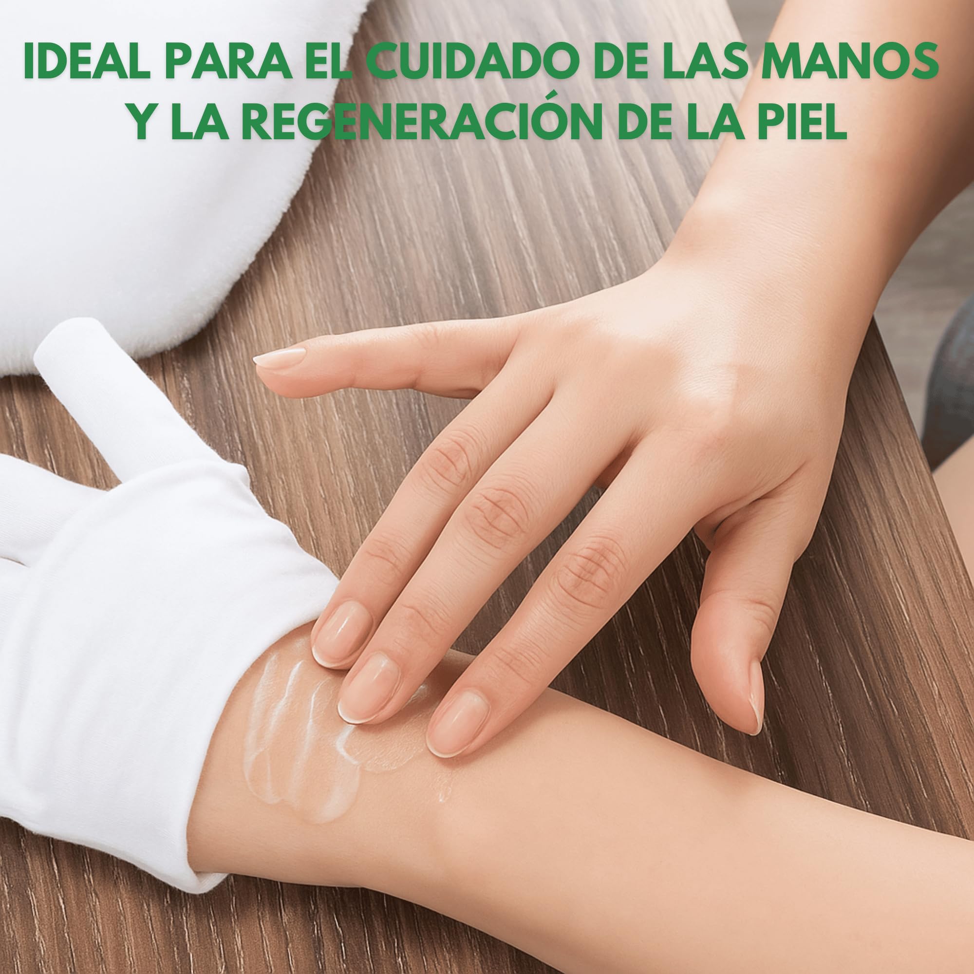 Incutex guantes de tela de algodón, blancos, talla: M