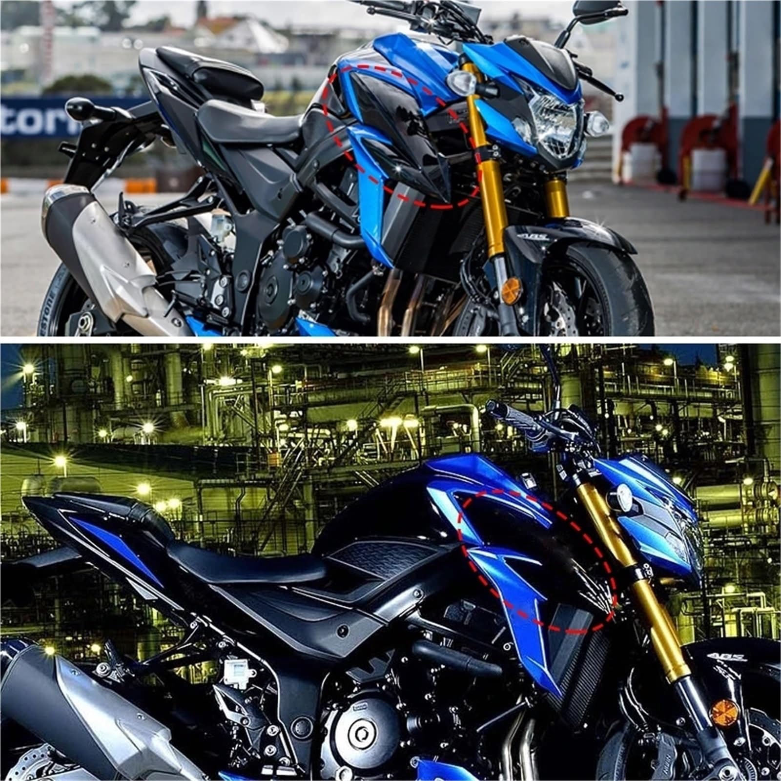 ochronna chłodnicy Do Suzuki GSXS750 GSXS 750 2017-2021 owiewka wtryskowa